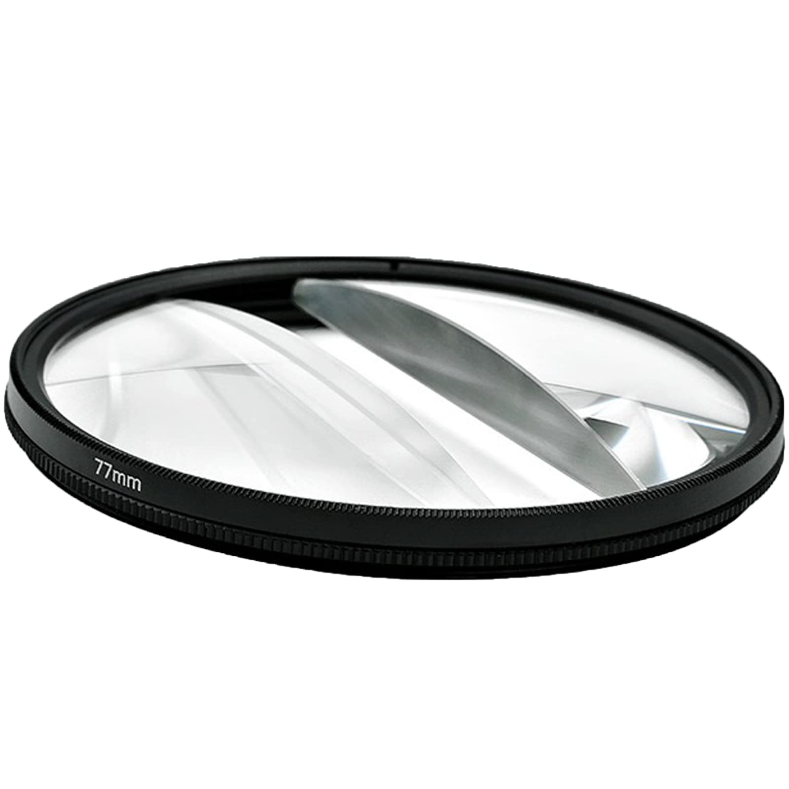 77mm Split Diopter Prism Camera Filter - Double Glass Lens Filter for DSLR Cameras | Special Effect Blur & Zoom Center Filter | Perfect for Creative Photography & Cinematic Effects