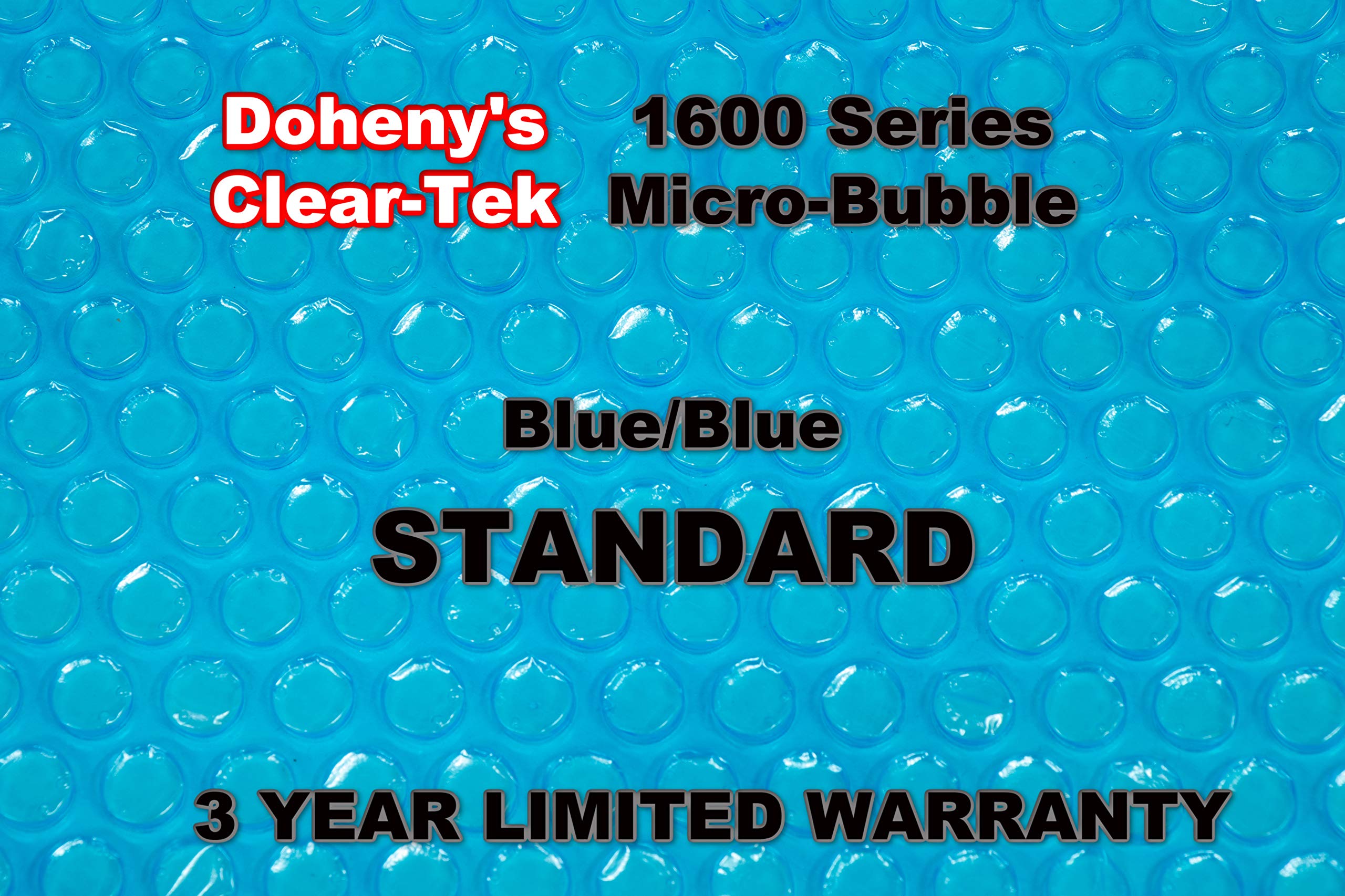 Doheny's Clear-Tek Micro-Bubble Solar Pool Cover for Above Ground Pools | Increases Water Temperature & Reduces Evaporation | Perfect for Summer Swimming & Energy Savings
