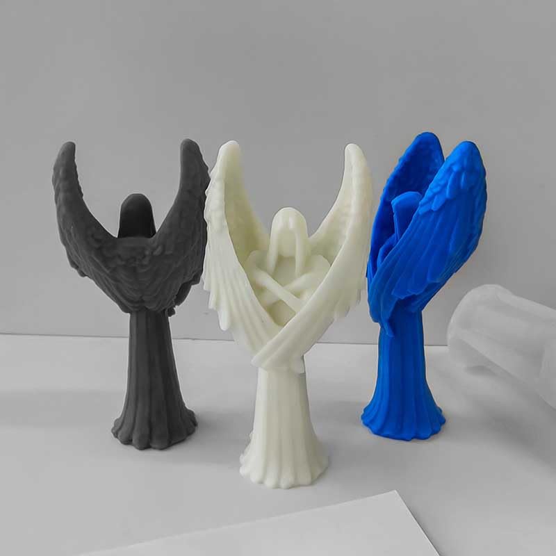 Tone Fun Guardian Angel Silicone Candle Molds for DIY Candles, Resin Crafts, Aromatherapy & Wax Soap Making - Perfect for Home Decor, Handmade Gifts and Crafting Projects