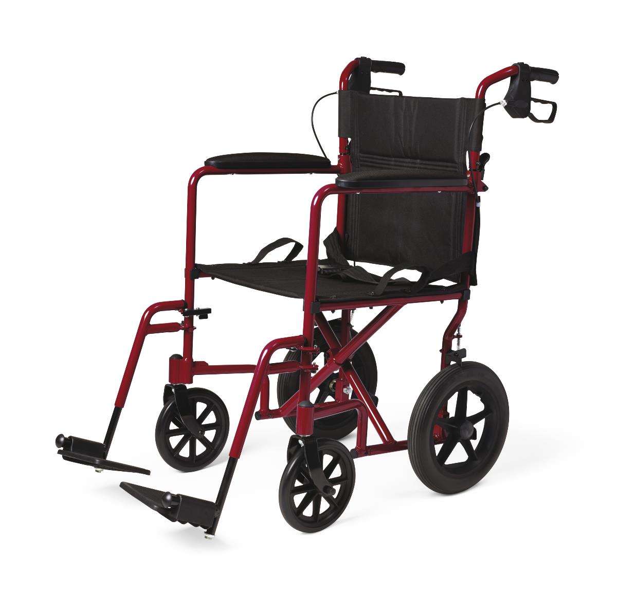 Lightweight Aluminum Transport Wheelchair with 12