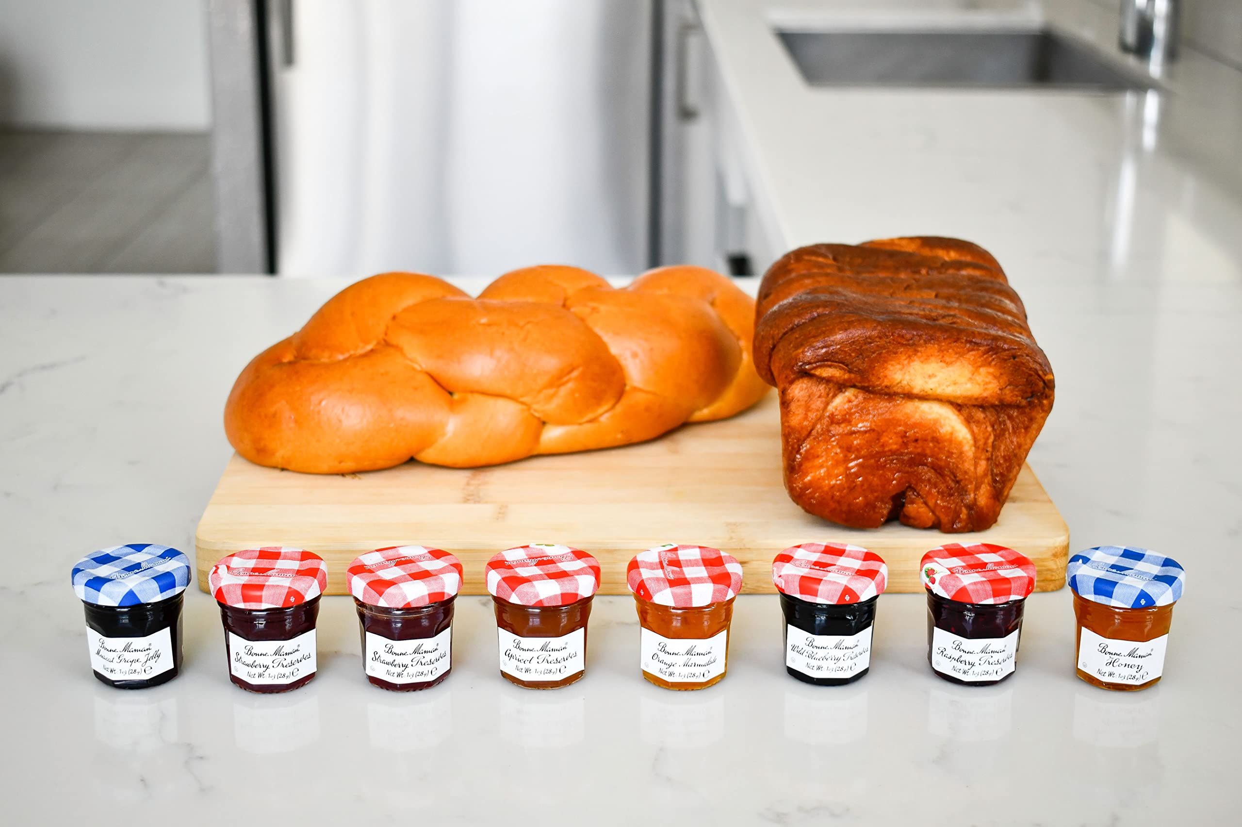 Bonne Maman Honey Gift Set - 8 Mini 1 oz Jars of Pure French Honey | Perfect for Tea, Breakfast, Gifting & Gourmet Cooking