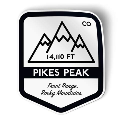 Squiddy Pikes Peak Vinyl Sticker Decal - Waterproof, Durable 3