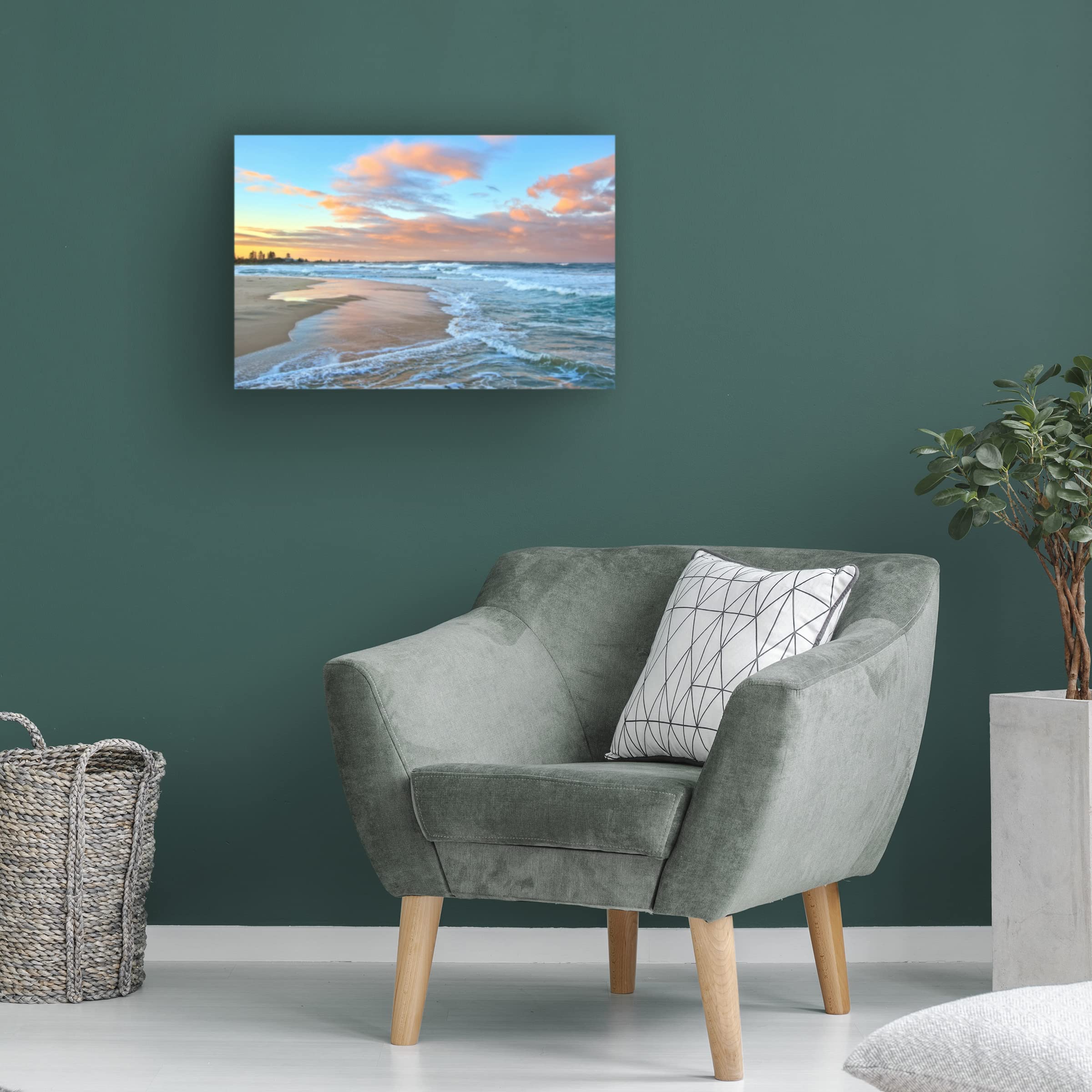 Life is Better at the Beach Canvas Wall Art Print by Beata Czyzowska - Coastal Decor for Living Room, Bedroom & Beach House