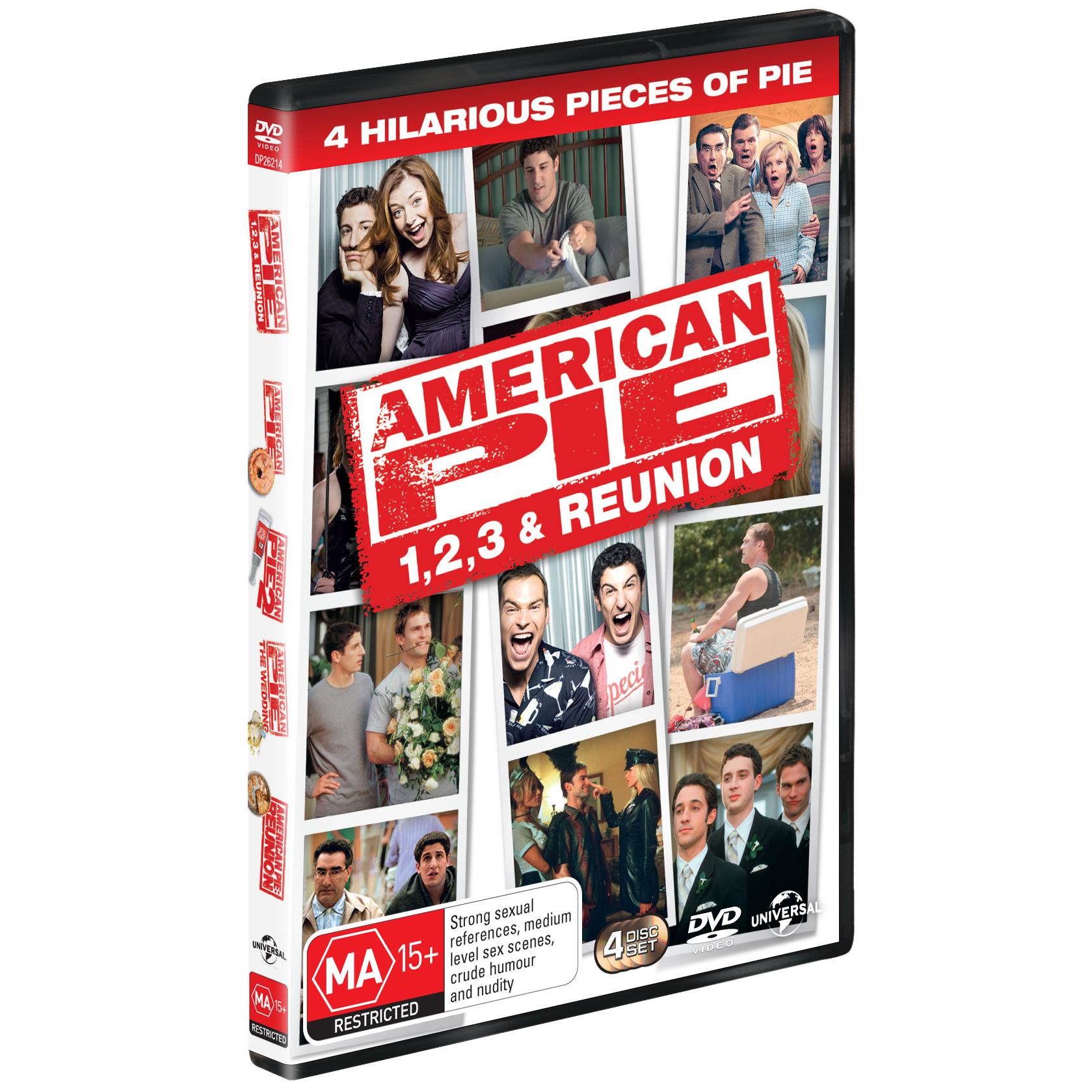 American Pie Quadrilogy DVD Collection - Complete 4-Movie Set | Comedy Film Series for Teens & Adults | Perfect for Movie Nights & Gifts