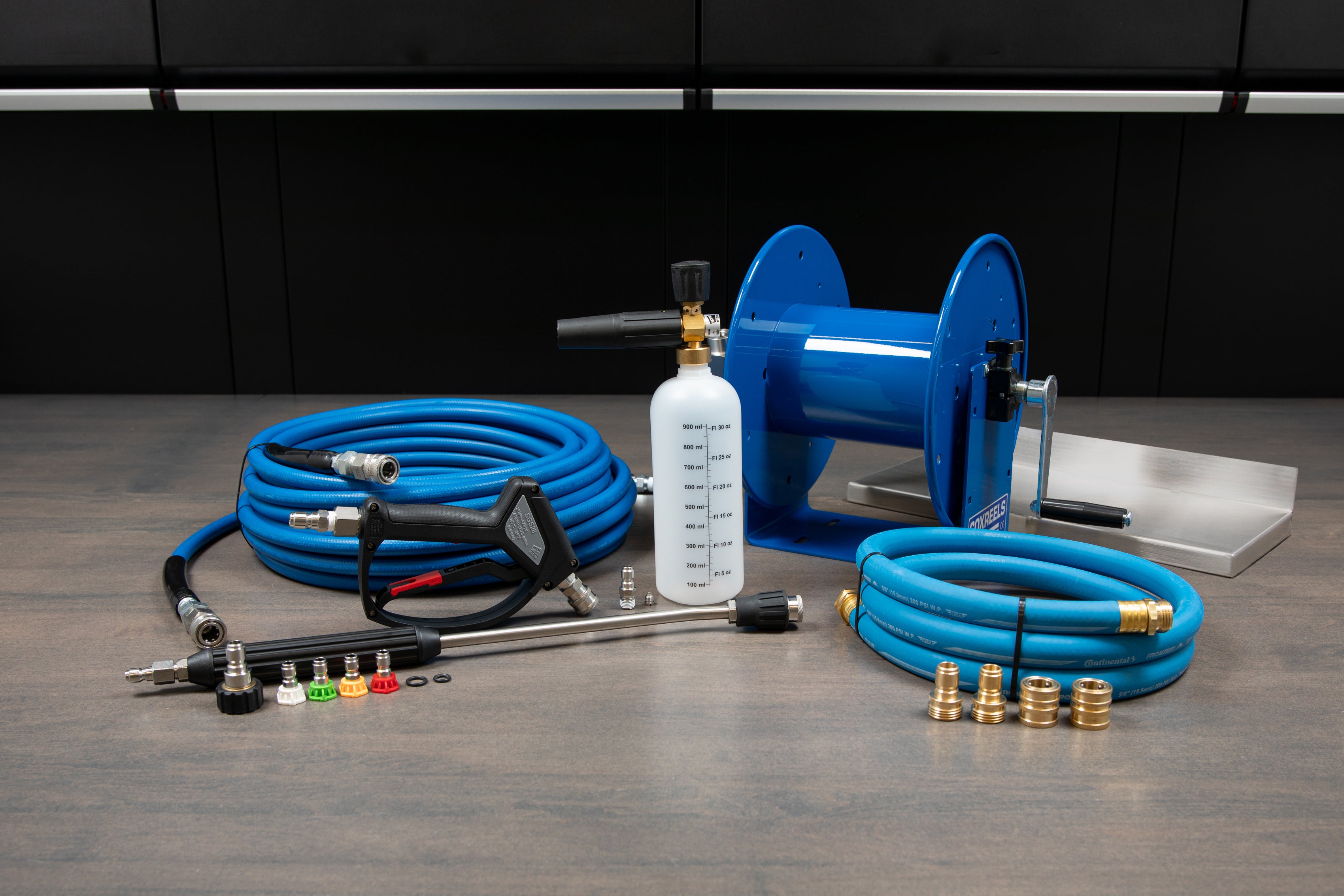 AR Blue Clean Pro Line Wall Mount Accessory Kit for Pressure Washers - Perfect for Garage, Driveway & Outdoor Cleaning
