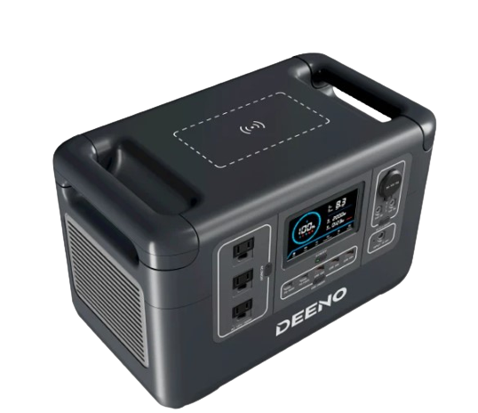 Deeno X1500 Portable Power Station 1036Wh 1500W LiFePO4 Battery - Solar Generator for Camping, RV, Emergency Backup & Off-Grid Power Supply
