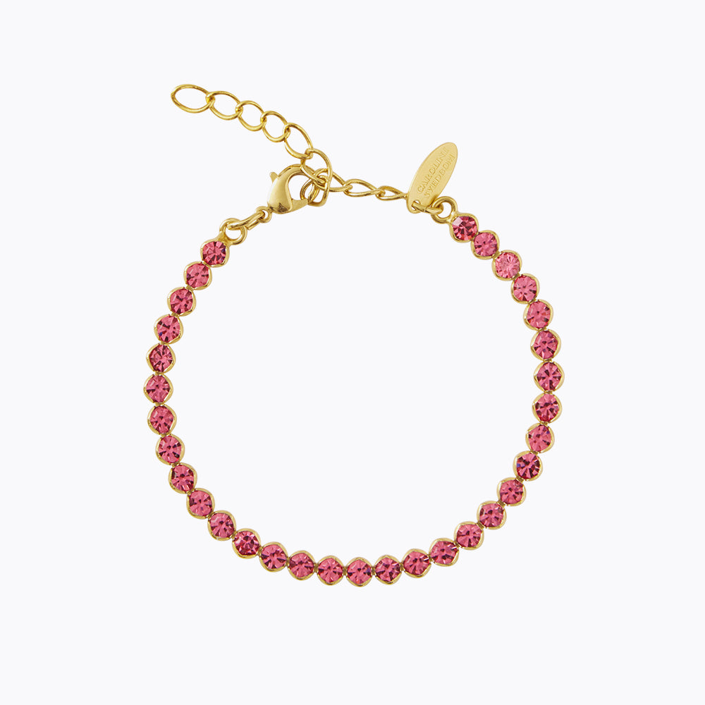 Saga Bracelet with Rose Charm - Elegant Adjustable Beaded Bracelet for Women | Perfect Gift for Birthday, Anniversary & Valentine's Day | Boho Jewelry for Everyday Wear & Special Occasions