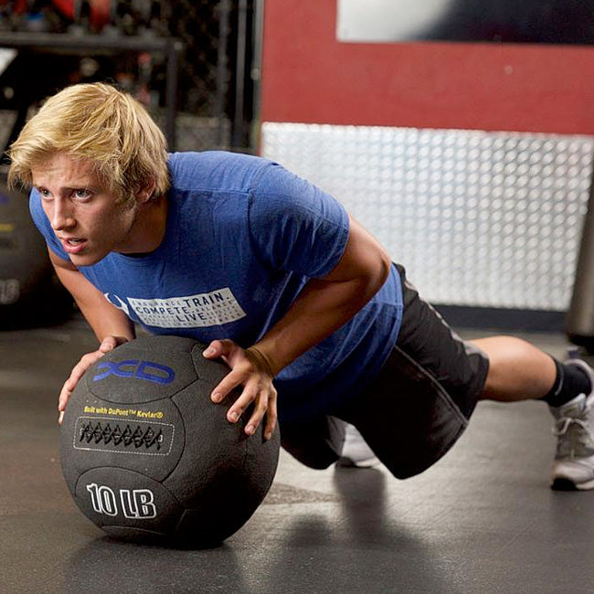 14in Kevlar Medicine Ball 50lbs - Heavy Duty Exercise Equipment for CrossFit, Strength Training & Home Gym Workouts