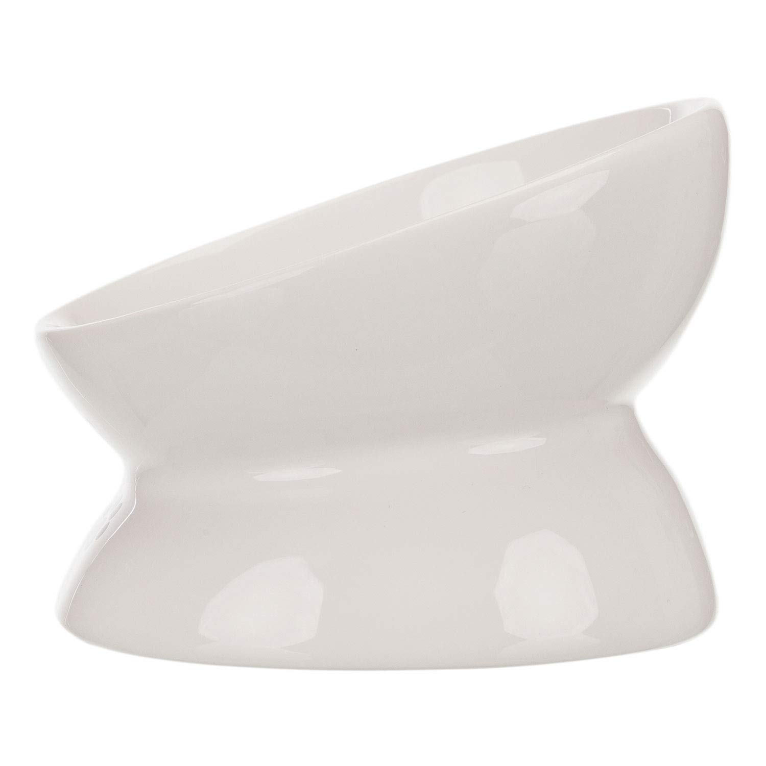 Premium Ceramic Cat Feeder with Non-Slip Base - Elevated Cat Bowl for Healthy Digestion - Perfect for Kittens & Adult Cats - Ideal for Home, Kitchen, or Pet Feeding Station