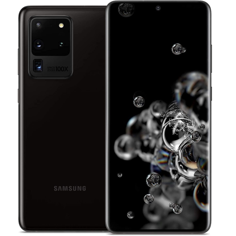 Refurbished Samsung Galaxy S20 Ultra 128GB Unlocked Smartphone - Perfect for Travel, Business & High-End Mobile Gaming