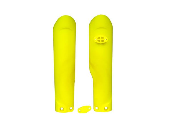 Husqvarna TC85 Fork Protector Guards - Yellow (Fits 2018-2021 Models) | Dirt Bike Fork Covers for Off-Road Protection & Style