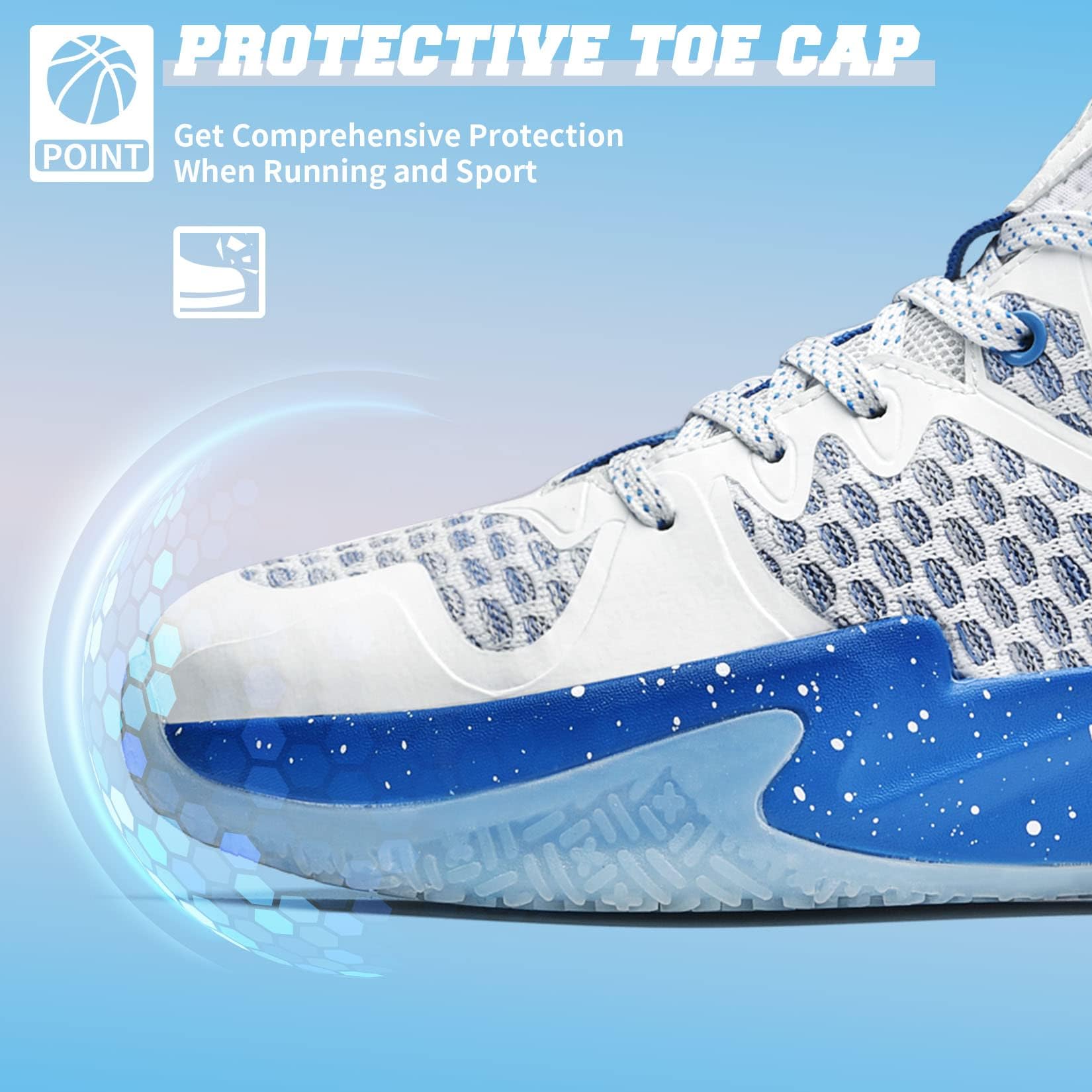 WETIKE Kids Running Shoes - Non-Slip Basketball & Tennis Sneakers for Boys and Girls - Lightweight Athletic Shoes for School, Sports, and Outdoor Play