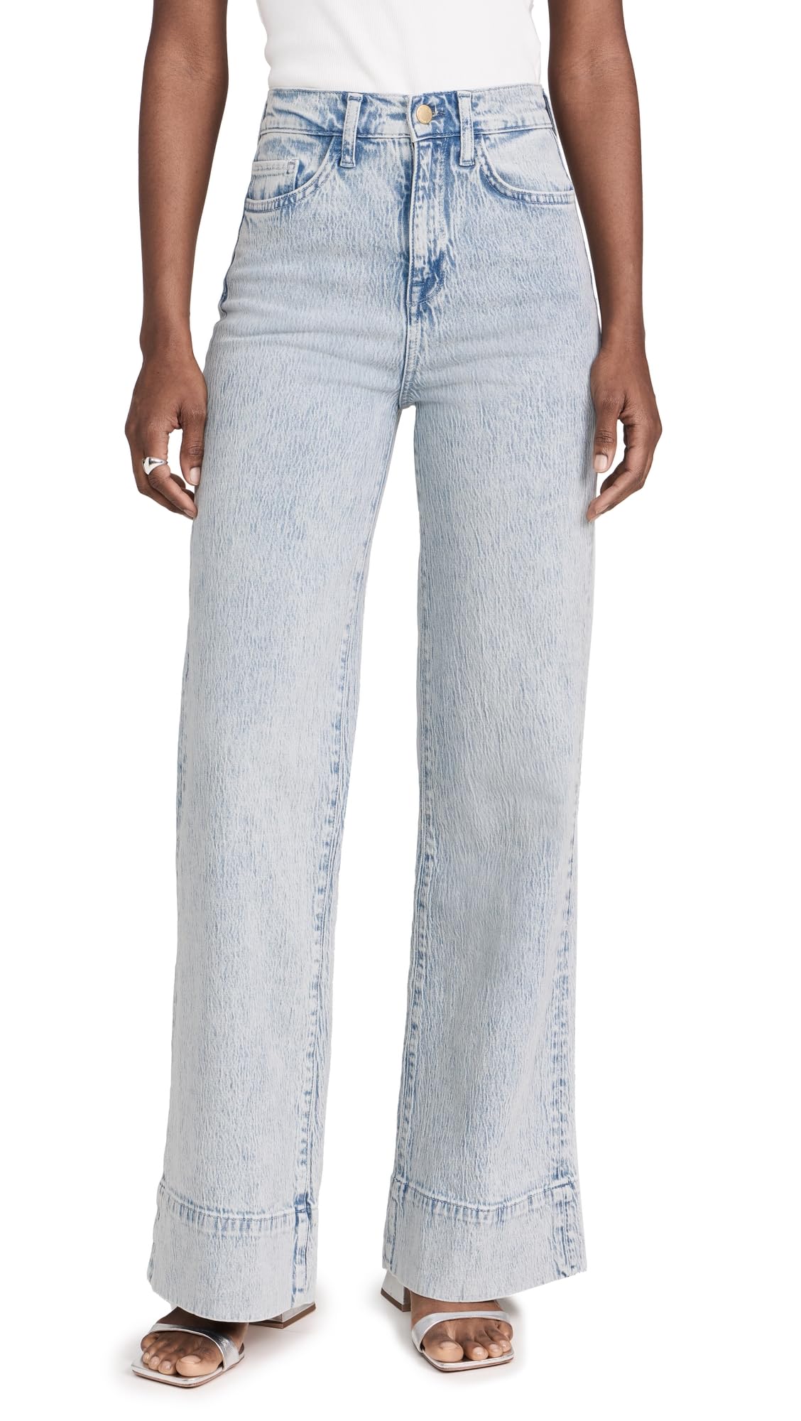 Women's Ms. Onassis High Waist Wide Leg Jeans - Vintage Inspired Stretch Denim Pants for Casual Wear & Office Outfits