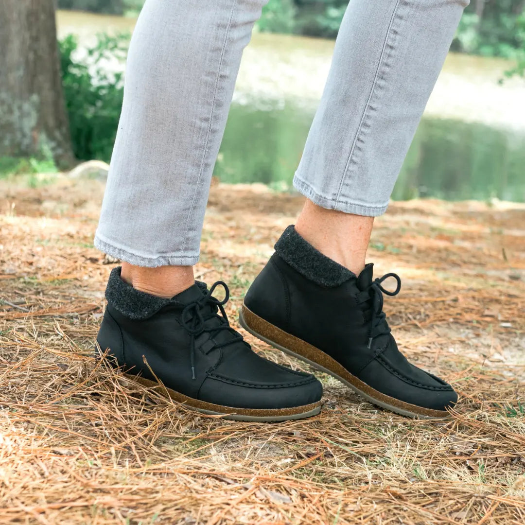 Women's Baden Leather Boots - Waterproof Ankle Boots for Women, Comfortable & Stylish Winter Boots - Perfect for Hiking, Walking, and Outdoor Activities