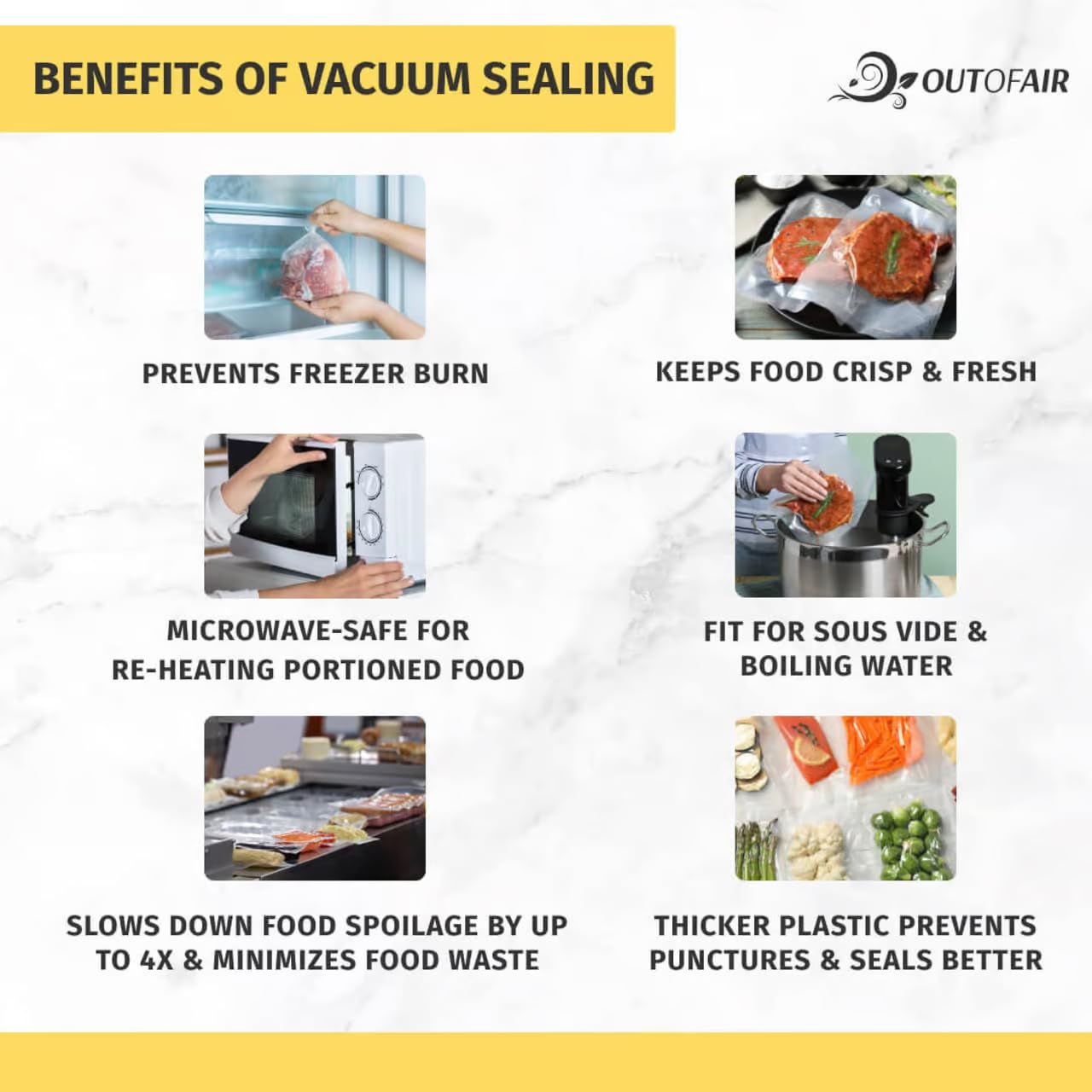 100 BPA-Free Vacuum Sealer Bags 4