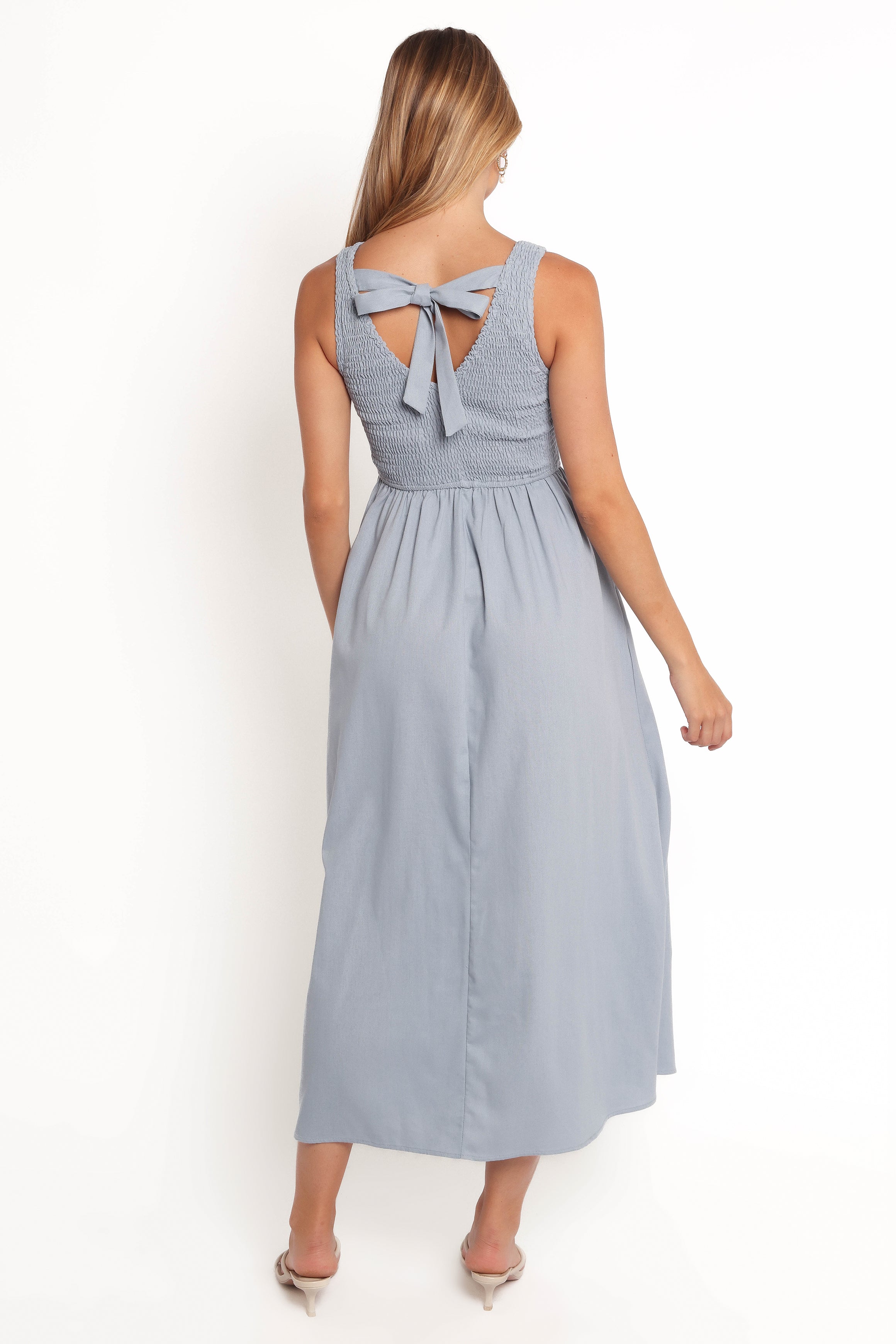 Camila Maxi Dress for Women - Flowy Long Summer Dress in Blue | Beach Wedding, Vacation, Boho Chic Outfit