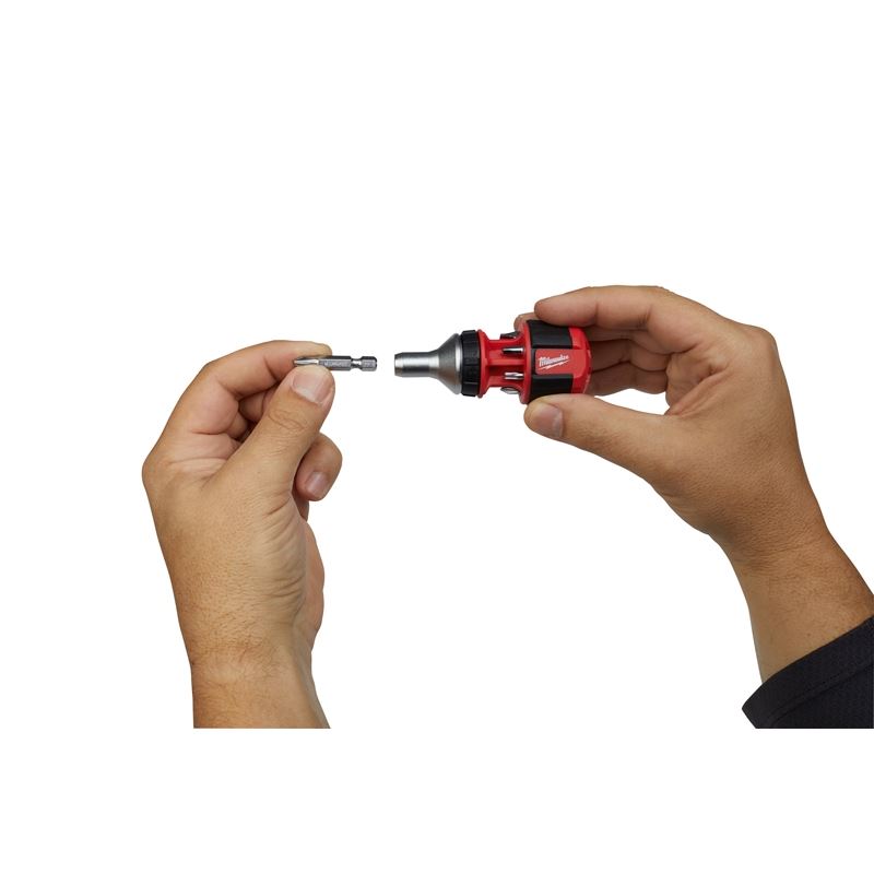8-in-1 Compact Ratcheting Multi Bit Screwdriver Set - Professional Precision Tool for Home Repair, Electronics, DIY Projects & Automotive Maintenance