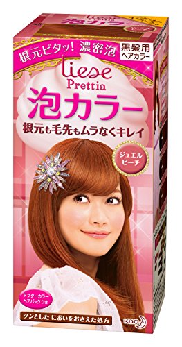 Kao Prettia Bubble Hair Color - Jewel Peach 11 (3.38 fl oz) for Vibrant, Long-Lasting Hair Dye | Perfect for DIY Home Coloring & Special Occasion Styling