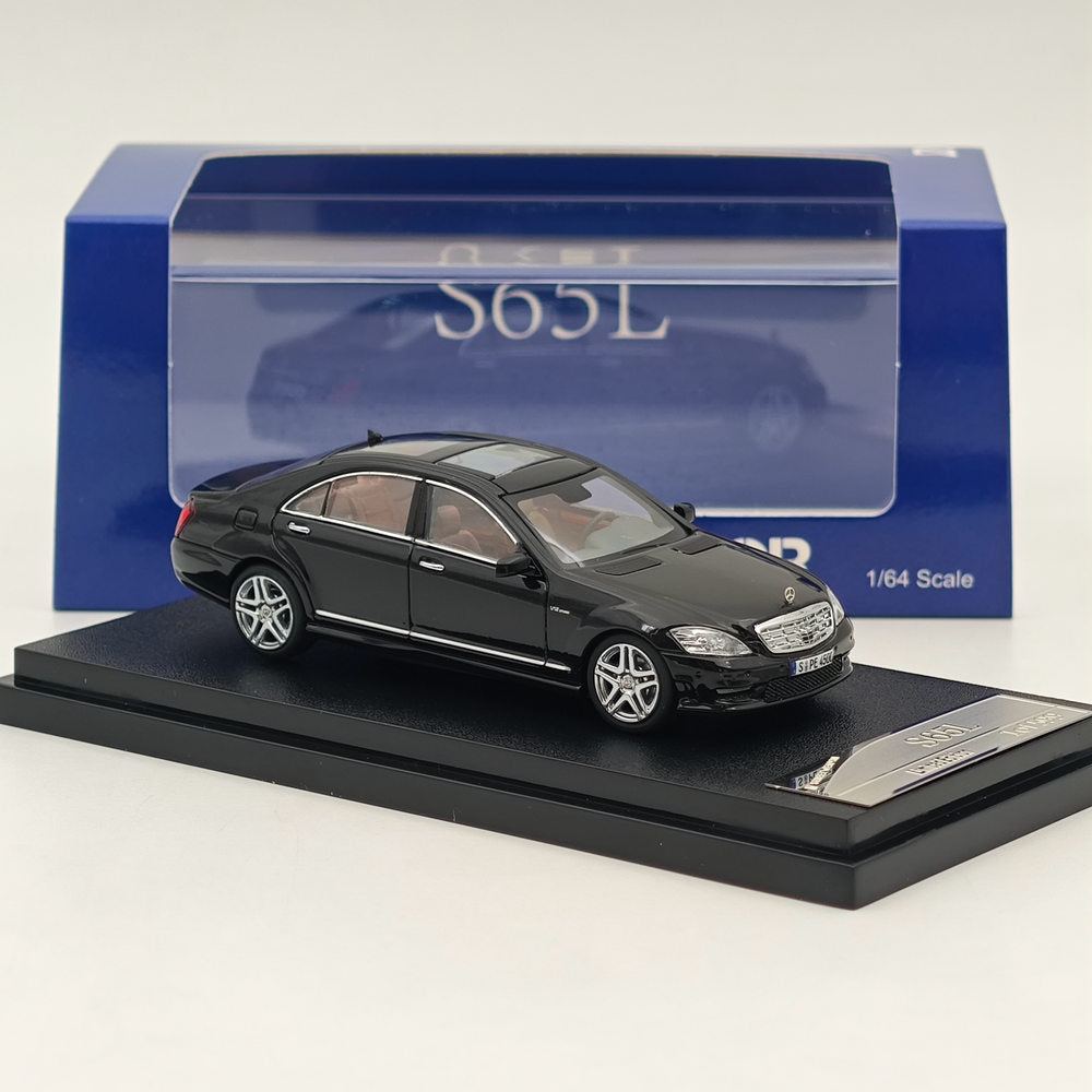 1/64 Scale Mercedes Benz S65L V12 Black Sedan Diecast Model Car - Collectible Sports Car for Display, Gifts & Car Enthusiasts