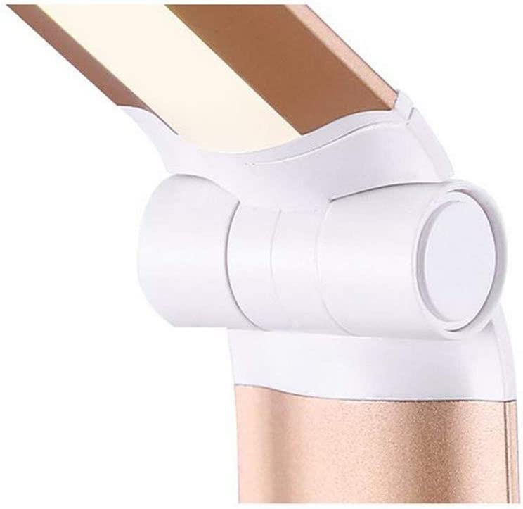 JYYBN LED Desk Lamp with Eye Protection, Foldable & Rechargeable Study Light for Students, Kids Reading Lamp, Bedside Night Light (B-Plug Power Cord) - Perfect for Homework, Office Work & Bedtime Reading