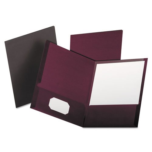 Premium Oxford Linen Finish Twin Pocket Folders - Letter Size (8.5