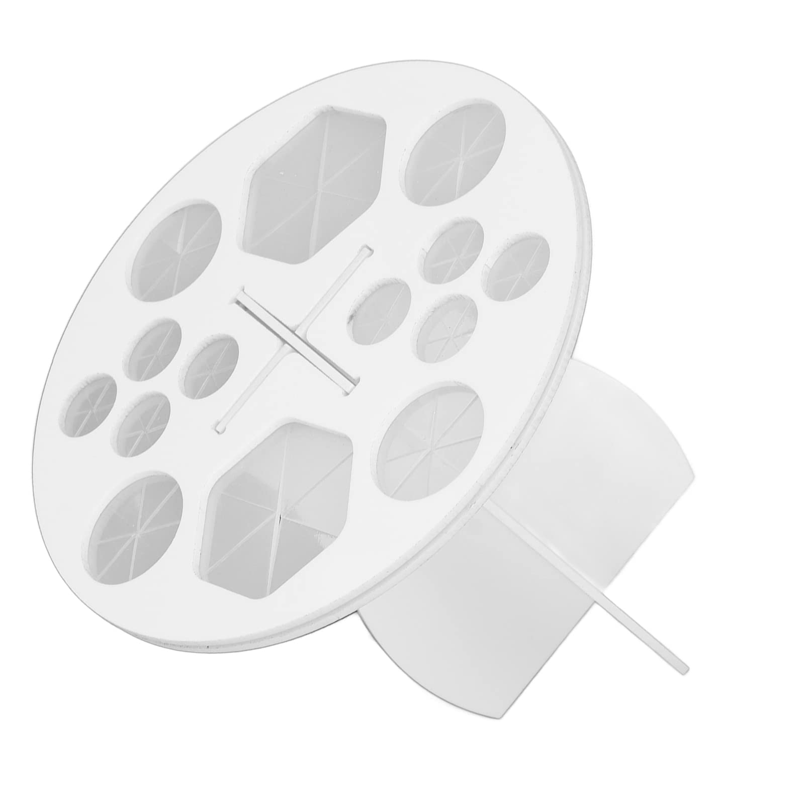 14-Hole Brush Drying Holder & Makeup Organizer Stand - White Display Rack for Makeup Brushes, Paintbrushes | Perfect for Makeup Artists, Beauty Enthusiasts & Painters - Salon, Home Vanity & Art Studio Essential