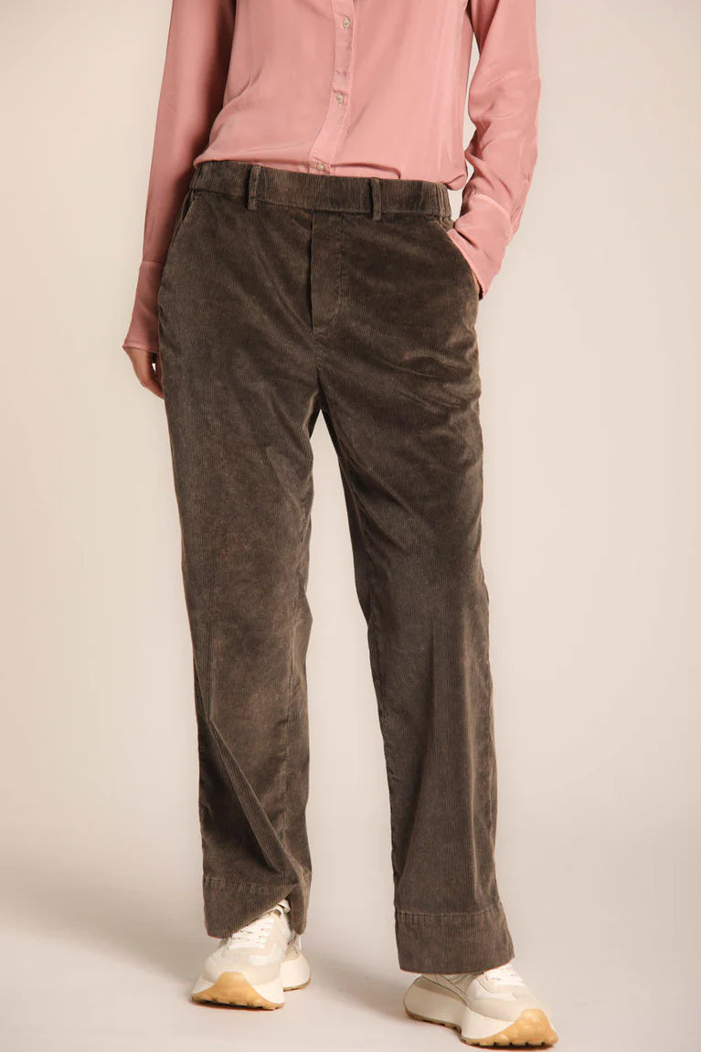 Cozy Straight Chino Corduroy Pants for Men - Comfortable Brown Casual Trousers | Perfect for Office, Travel & Everyday Wear