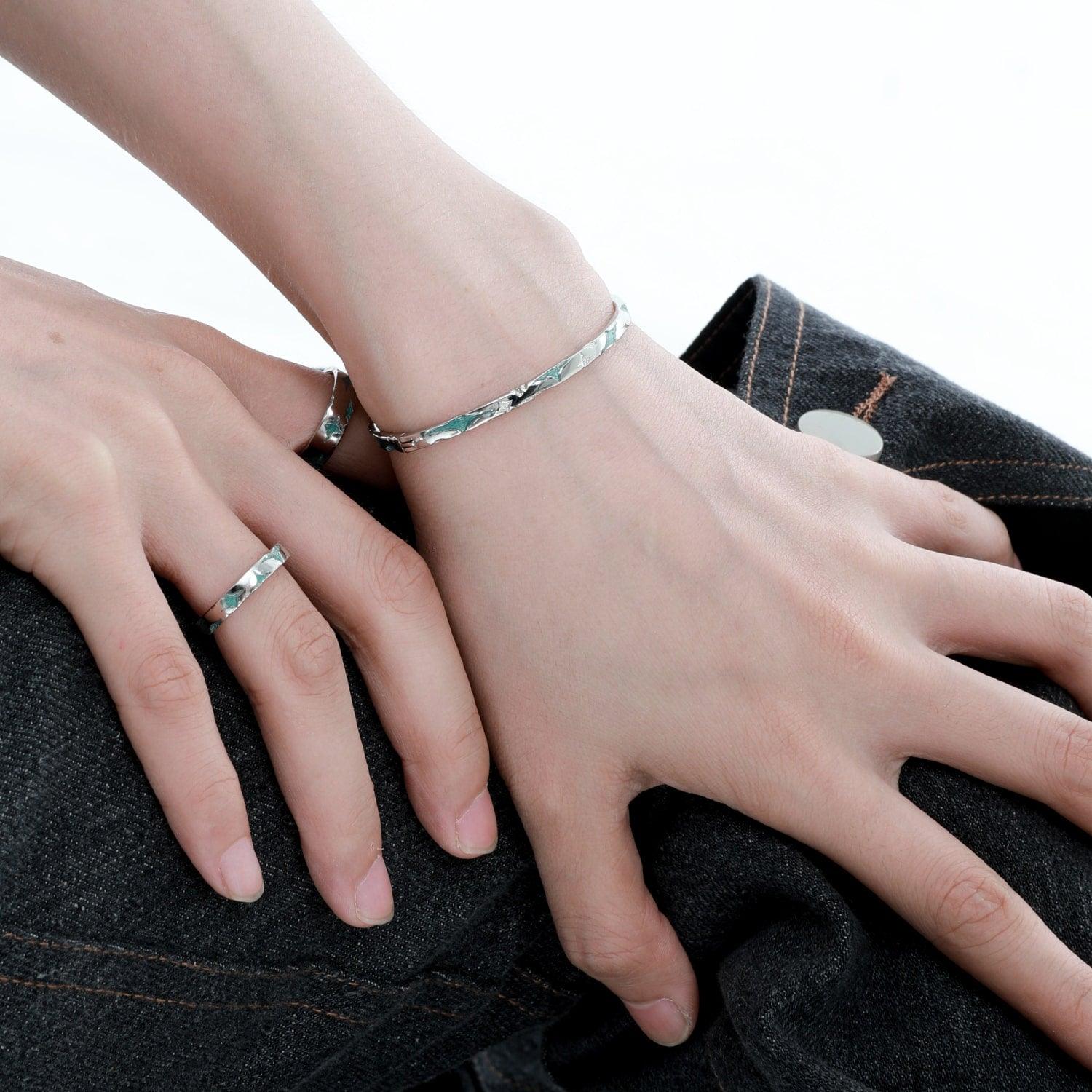 Starry Night Sterling Silver Pendant Detachable Bracelet - Elegant Adjustable Charm Bracelet for Women, Perfect Gift for Birthday, Anniversary & Special Occasions