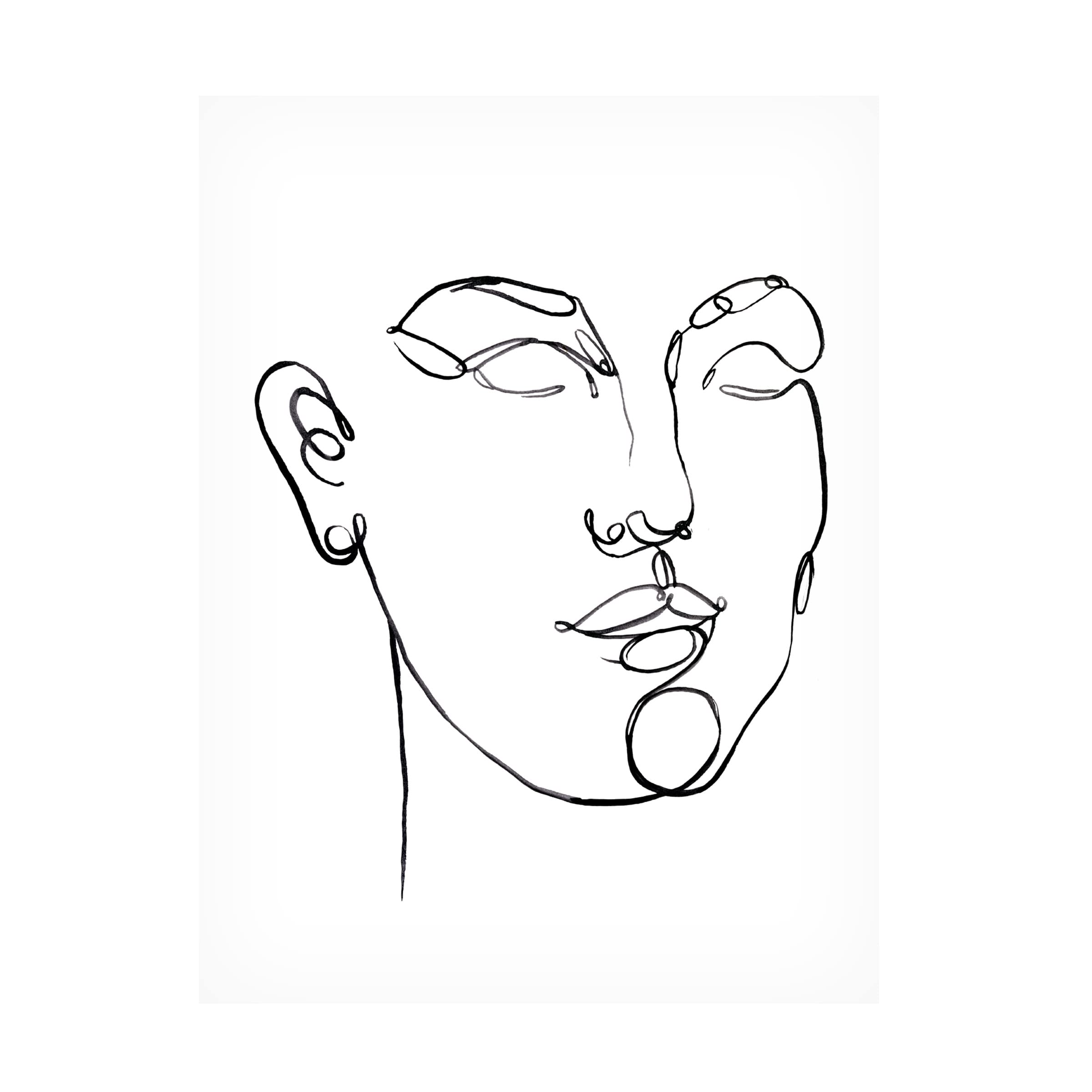 Linear Thoughts II Canvas Art Print by Jennifer Paxton Parker - Modern Abstract Wall Decor for Living Room, Bedroom & Office