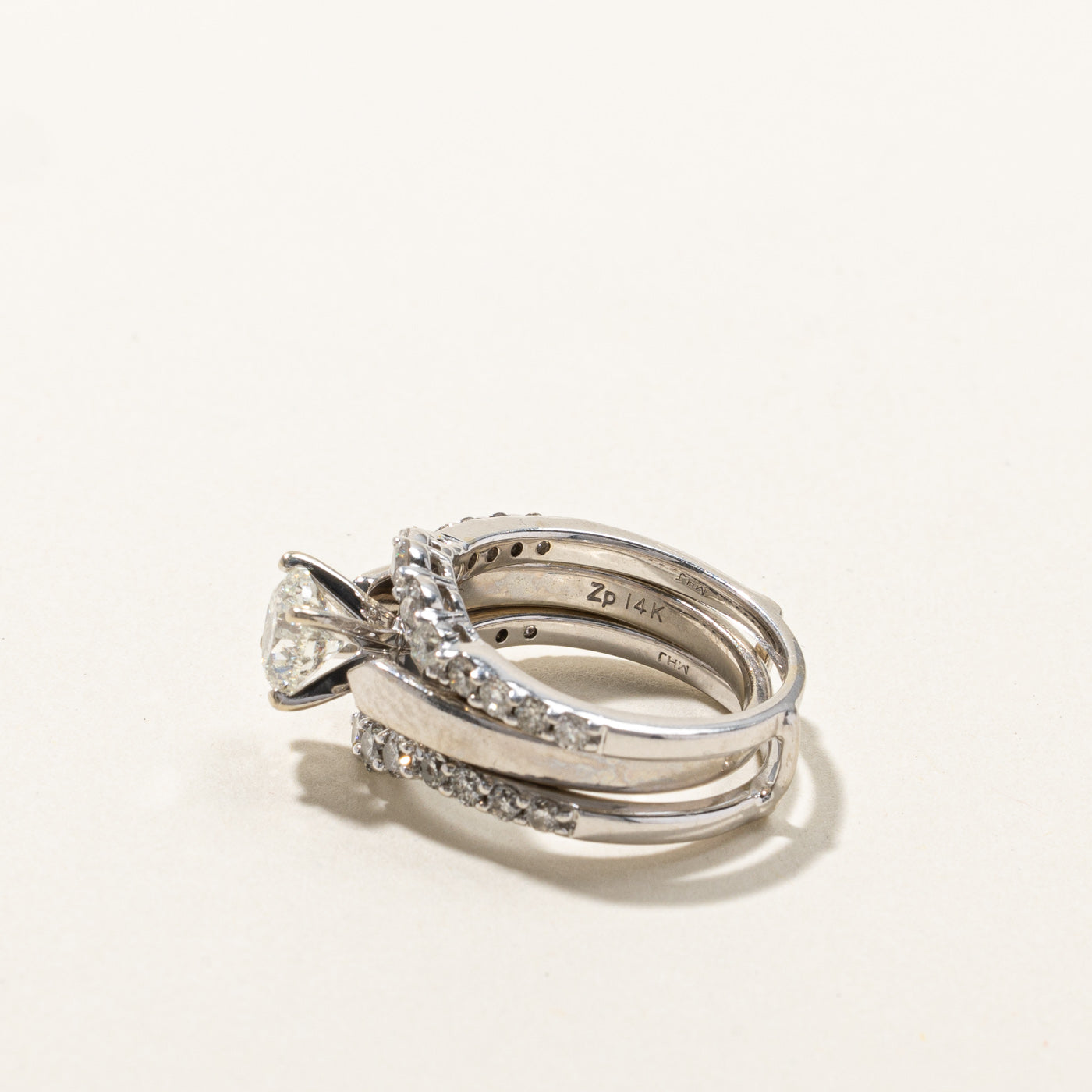 1.69ctw Prong Set Diamond Wedding Ring Set for Women - Size 5.75 | Elegant Bridal Jewelry for Engagement, Anniversary & Special Occasions
