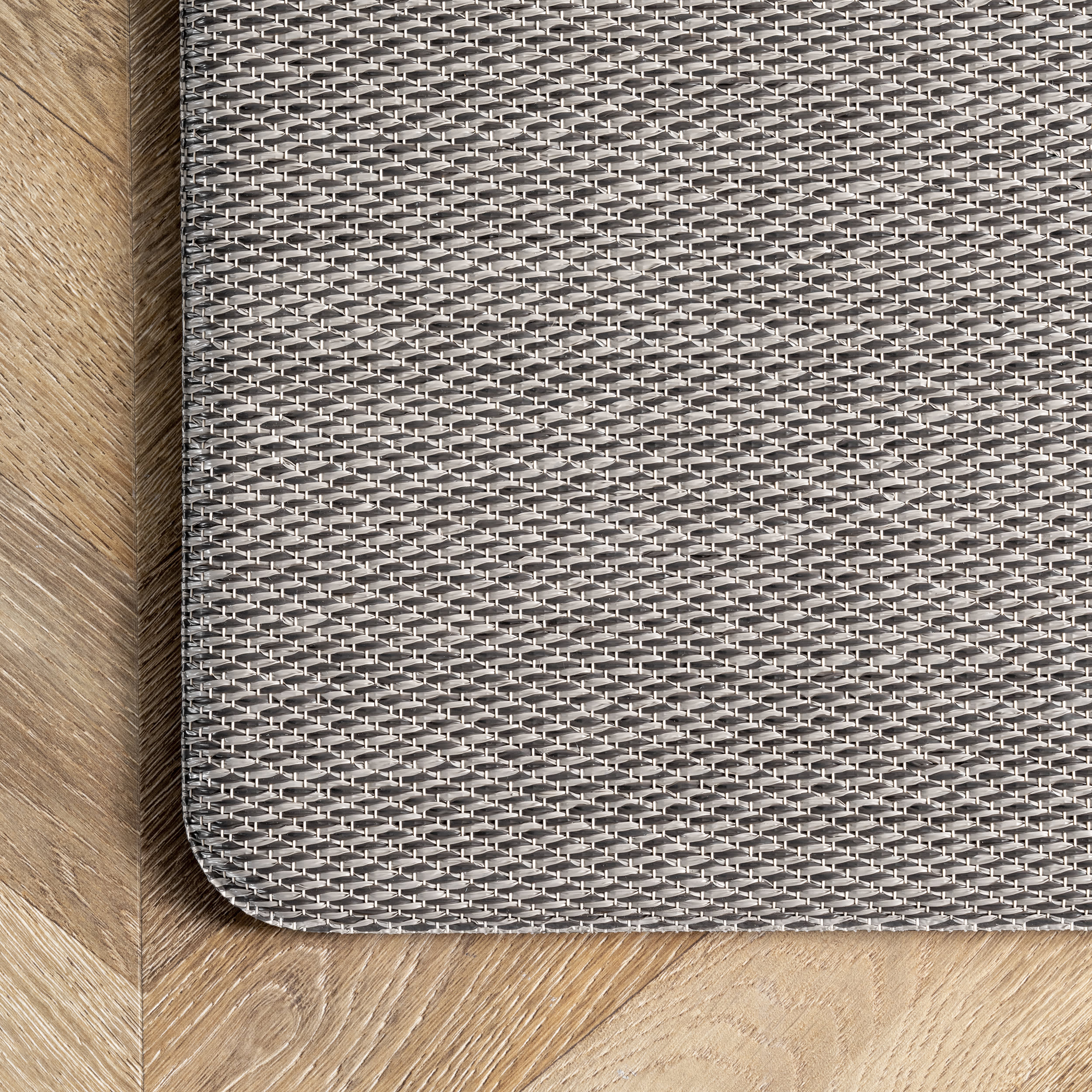 Premium Braided Anti-Fatigue Kitchen Mat - Light Grey | Ergonomic Support for Standing Work in Kitchens, Offices & Salons