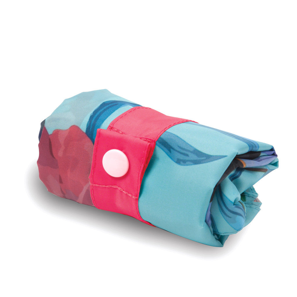 LOQI WILD Collection Eco-Friendly Reusable Tote Bag - Lightweight Foldable Shopping Bag for Groceries, Beach & Travel