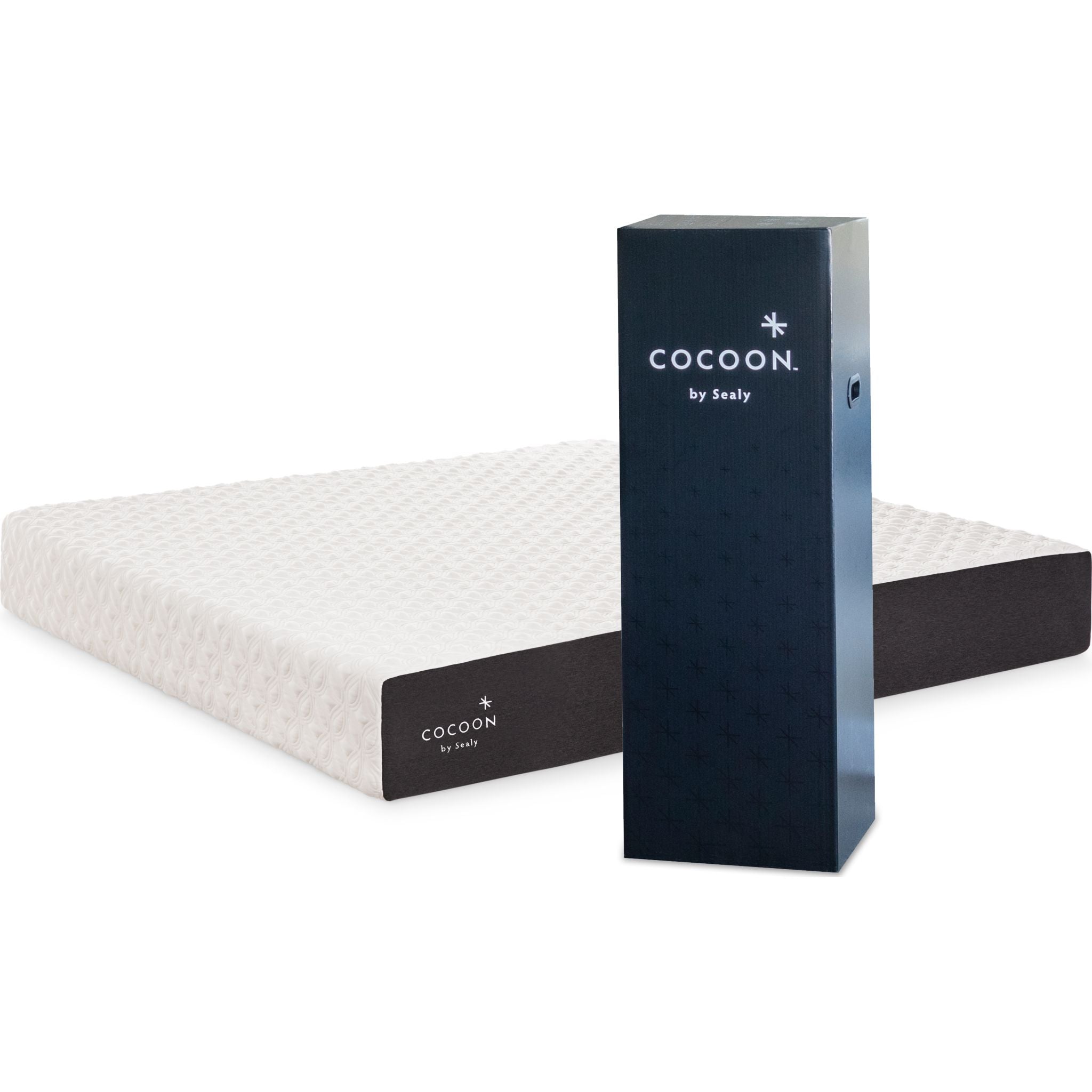Sealy® Cocoon™ Classic 10 Inch Memory Foam Mattress in a Box - Queen Size, Medium Firm, Pressure Relief for Back & Side Sleepers, Bedroom & Guest Room Comfort