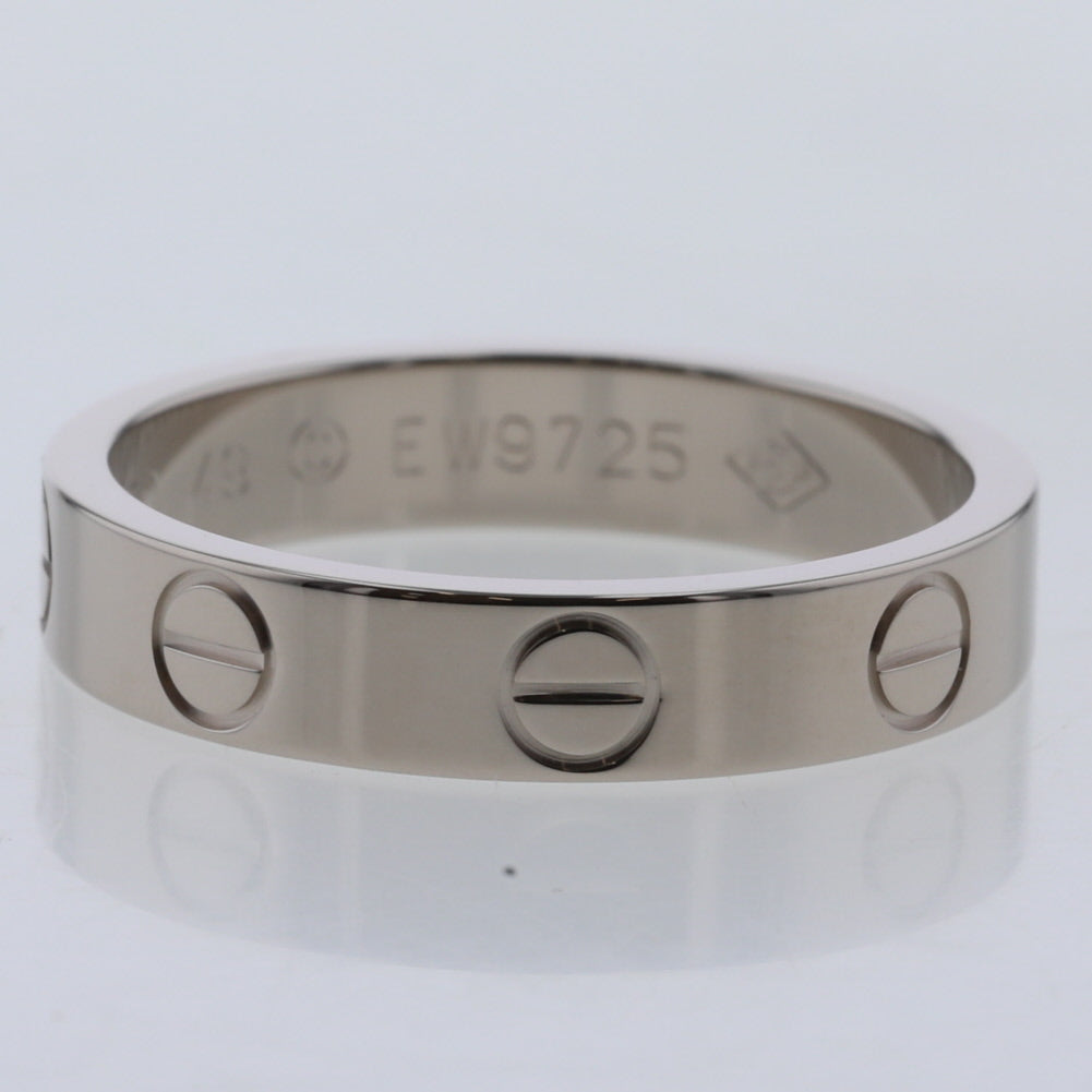 18K Gold Mini Love Ring - Dainty & Elegant Stackable Band for Women - Perfect for Valentine's Day, Anniversary & Everyday Wear