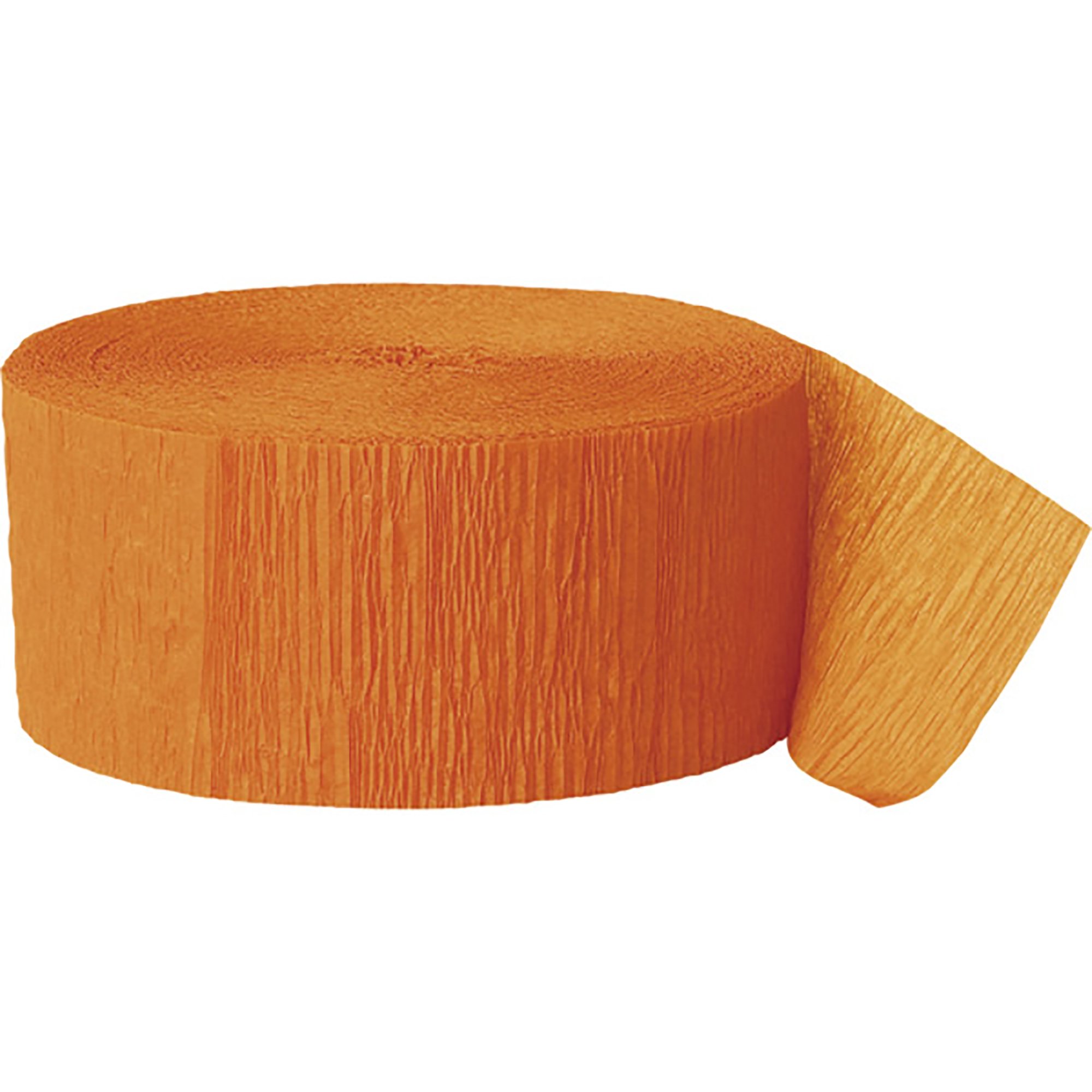 81ft Orange Crepe Streamer Roll - Perfect for Birthday Parties, Baby Showers & Holiday Decorations