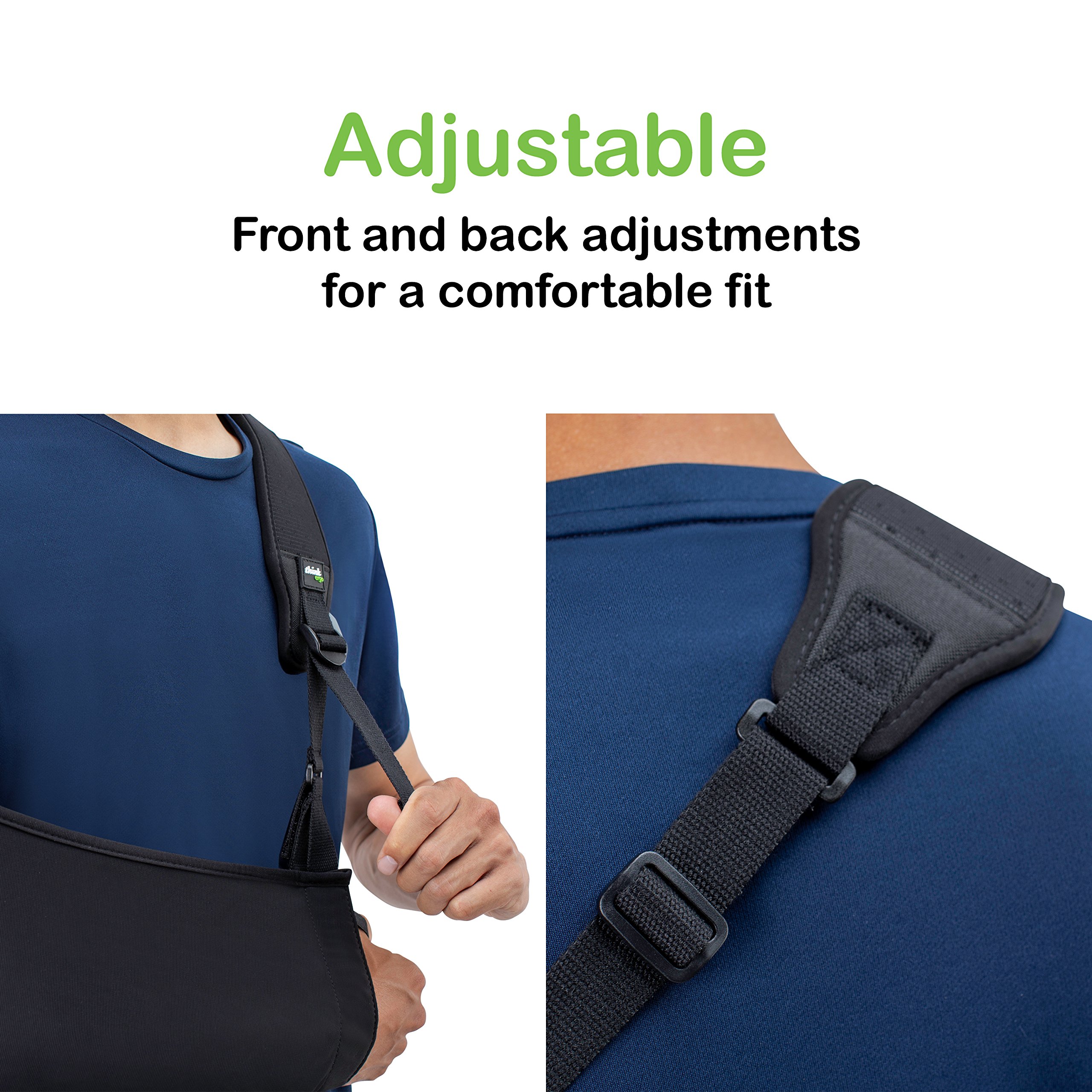 **Breathable Arm Sling with Padded Strap – Shoulder Support for Broken Bones, Fractures & Rotator Cuff Injuries – Ideal for Post-Surgery & Injury Recovery**