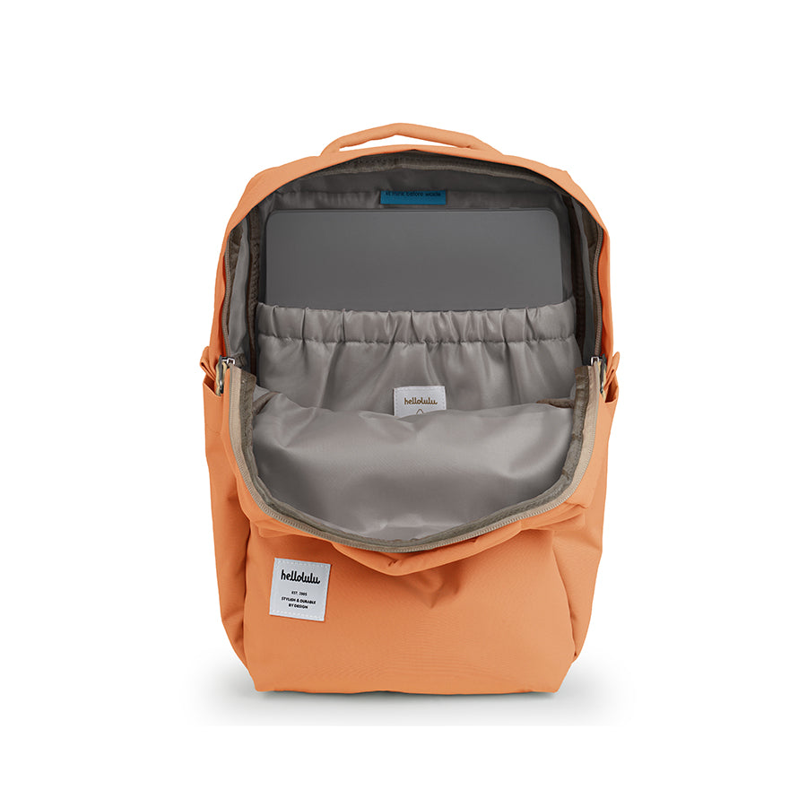 HELLOLULU Mini Carter All Day Backpack - Lightweight & Durable Women's Travel Backpack, Pale Orange - Perfect for Work, School & Daily Commute