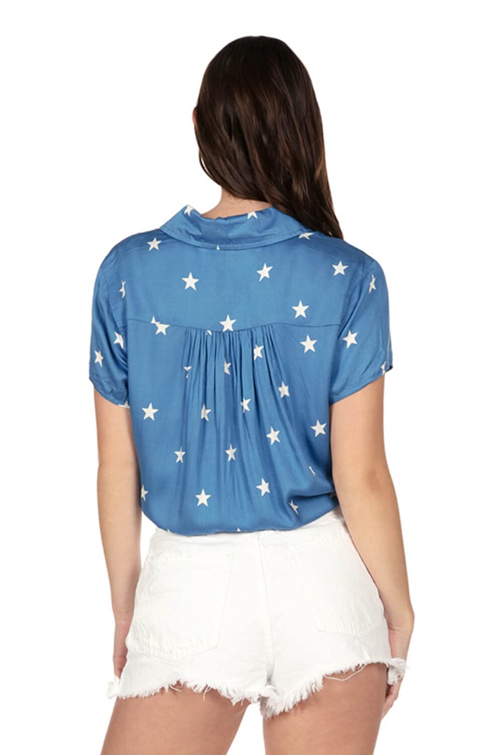 Patriotic 4th of July Button Down Shirts for Women | American Flag Themed Blouse | Perfect for Independence Day Parties & Summer BBQs