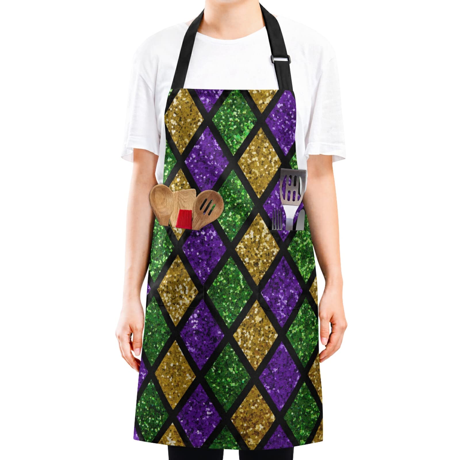 Aflyko Unisex Adjustable Kitchen Apron for Cooking, BBQ, Baking & Painting - 27.5