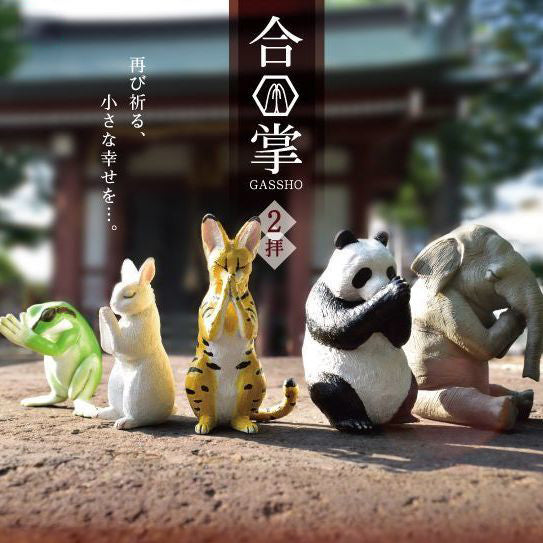 Gassho Animal Series 2 - Cute Japanese Style Ceramic Figurines for Home Decor & Gift Giving | Perfect for Shelf Displays, Office Desks & Zen Meditation Spaces
