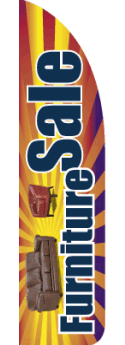Feather Flag Banner for Sidewalk Advertising - Furniture Sale Promotion (Flag Only) | Perfect for Outdoor Retail Events, Storefront Sales & Sidewalk Promotions