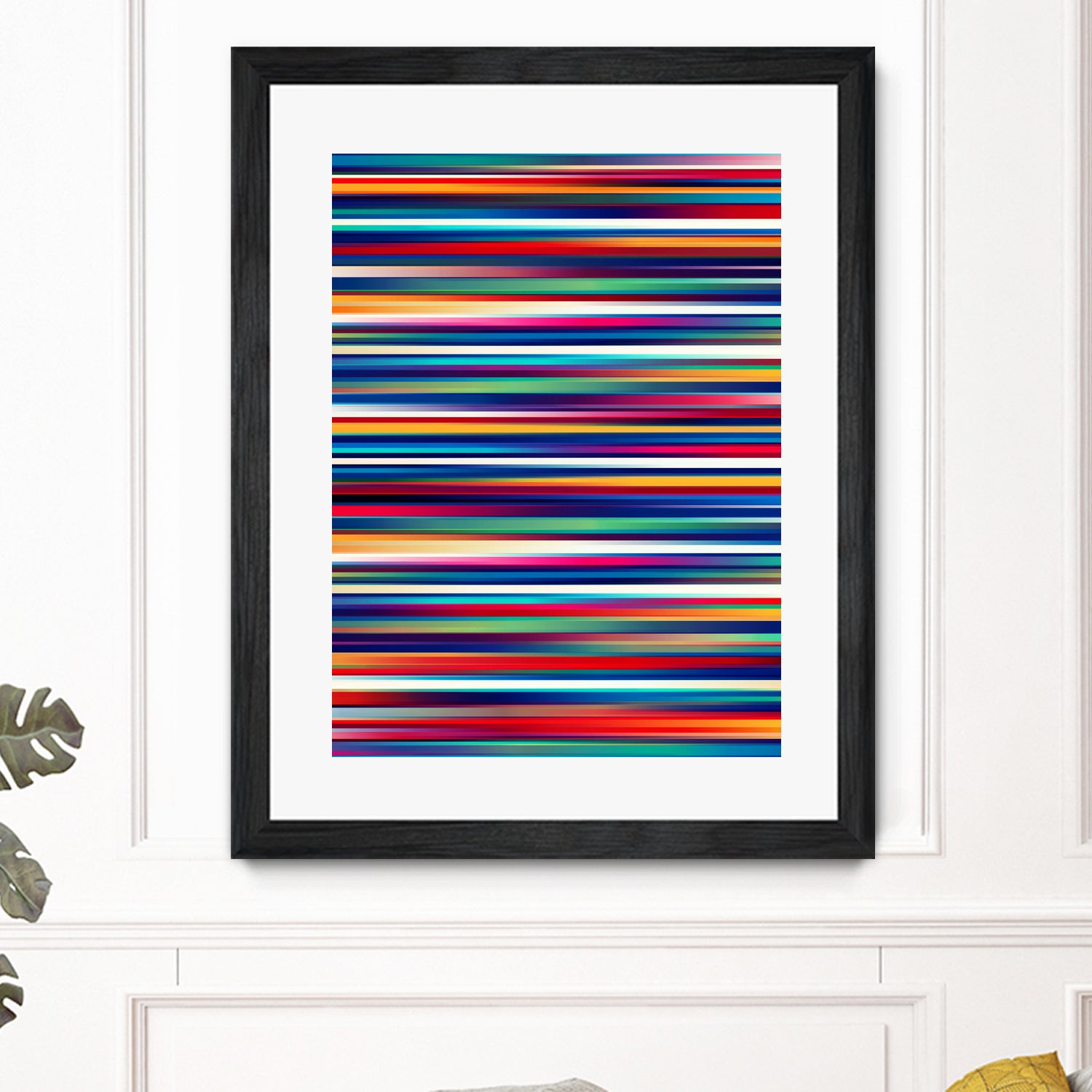 Blurry Lines - High-Quality Abstract Art Print for Home & Office Decor | Perfect for Living Rooms, Bedrooms & Workspaces