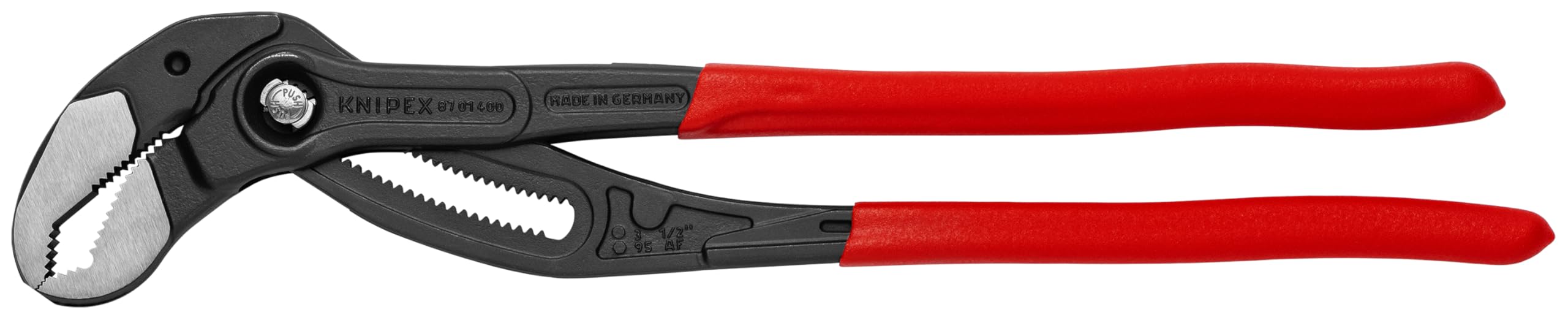 KNIPEX 87 01 400 Cobra XL Water Pump Pliers 16-Inch Adjustable Wrench - Heavy Duty Plumbing Tools for Pipe Fitting, HVAC & Automotive Repair (8701400US)