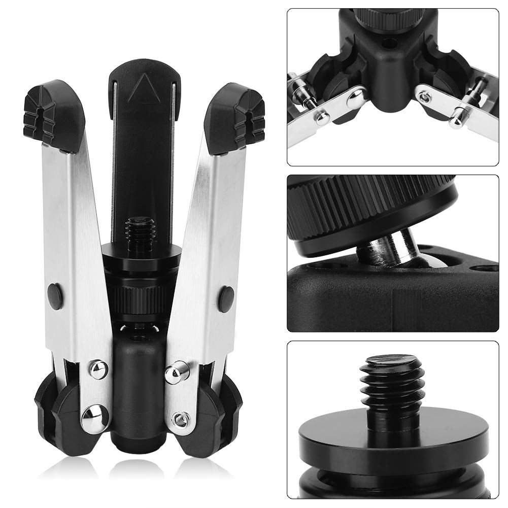 Portable Mini Tripod Stand with 3KG Load Capacity - Universal 3/8 Inch Screw for DSLR Cameras, Smartphones & Action Cameras - Perfect for Travel, Vlogging & Outdoor Photography