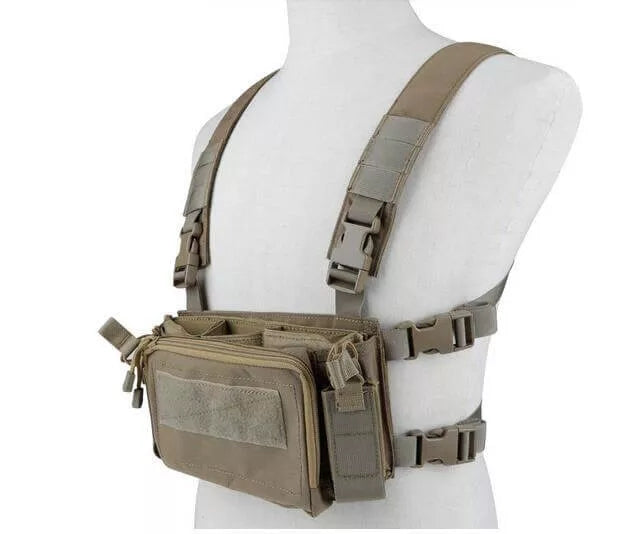 WST VE 55 Tactical Vest 500D - Military Grade Multi-Purpose Molle Vest for Outdoor, Airsoft & Hunting | Adjustable Body Armor Carrier with Pouch System