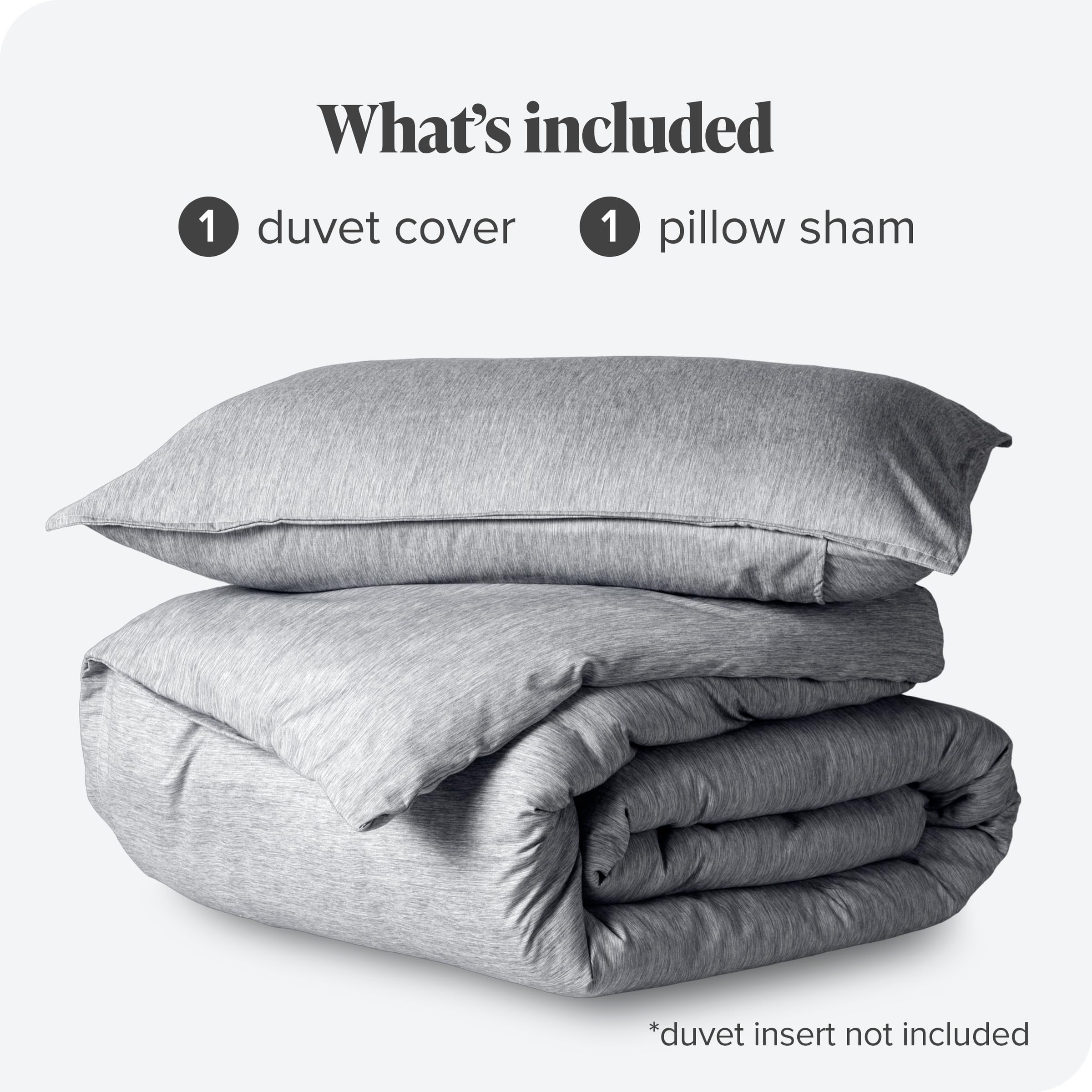 Premium 1800 Thread Count Super Soft Duvet Cover Set - King/California King Size - Lightweight & Breathable Heathered Charcoal Textured Bedding for All Seasons | Perfect for Master Bedroom, Guest Room & Luxury Hotels