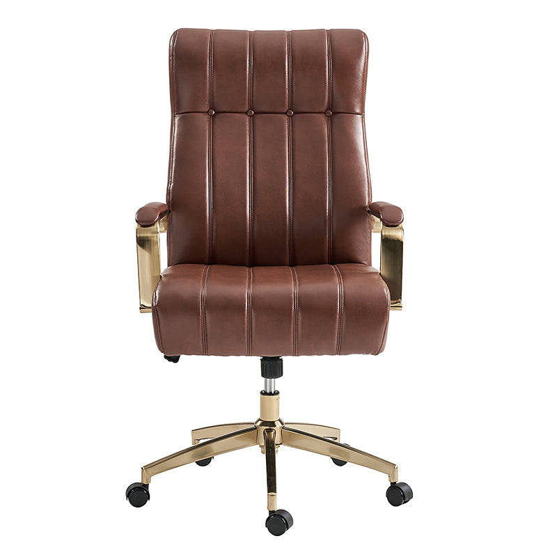 Premium Conelius Leather Ergonomic Executive Office Chair - High Back Adjustable Swivel Chair with Lumbar Support for Home & Office Workspace, Perfect for Long Hours Sitting Comfort