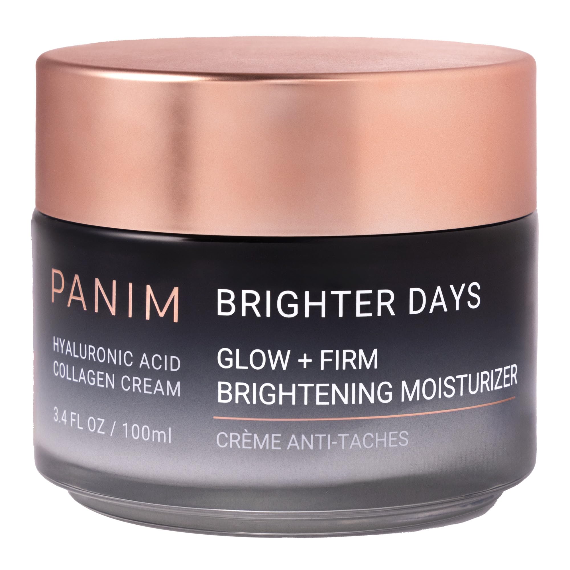 PANIM Brighter Days Collagen Cream 3.4 fl oz - Anti-Aging Face Moisturizer with Marine Collagen, Hyaluronic Acid & Niacinamide | Firming, Brightening & Dark Spot Treatment for Wrinkles & Dull Skin | Day & Night Cream for Youthful Glow | Perfect for Dry, Sensitive & Mature Skin Types