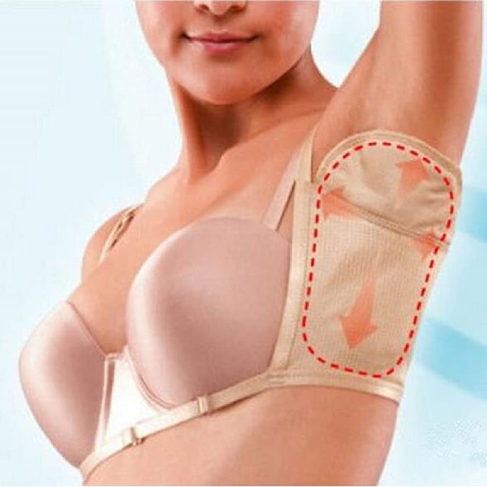 2 Pairs Reusable Washable Underarm Sweat Pads for Women - Odor Absorbing & Perfume Infused - Perfect for Gym, Work & Everyday Comfort