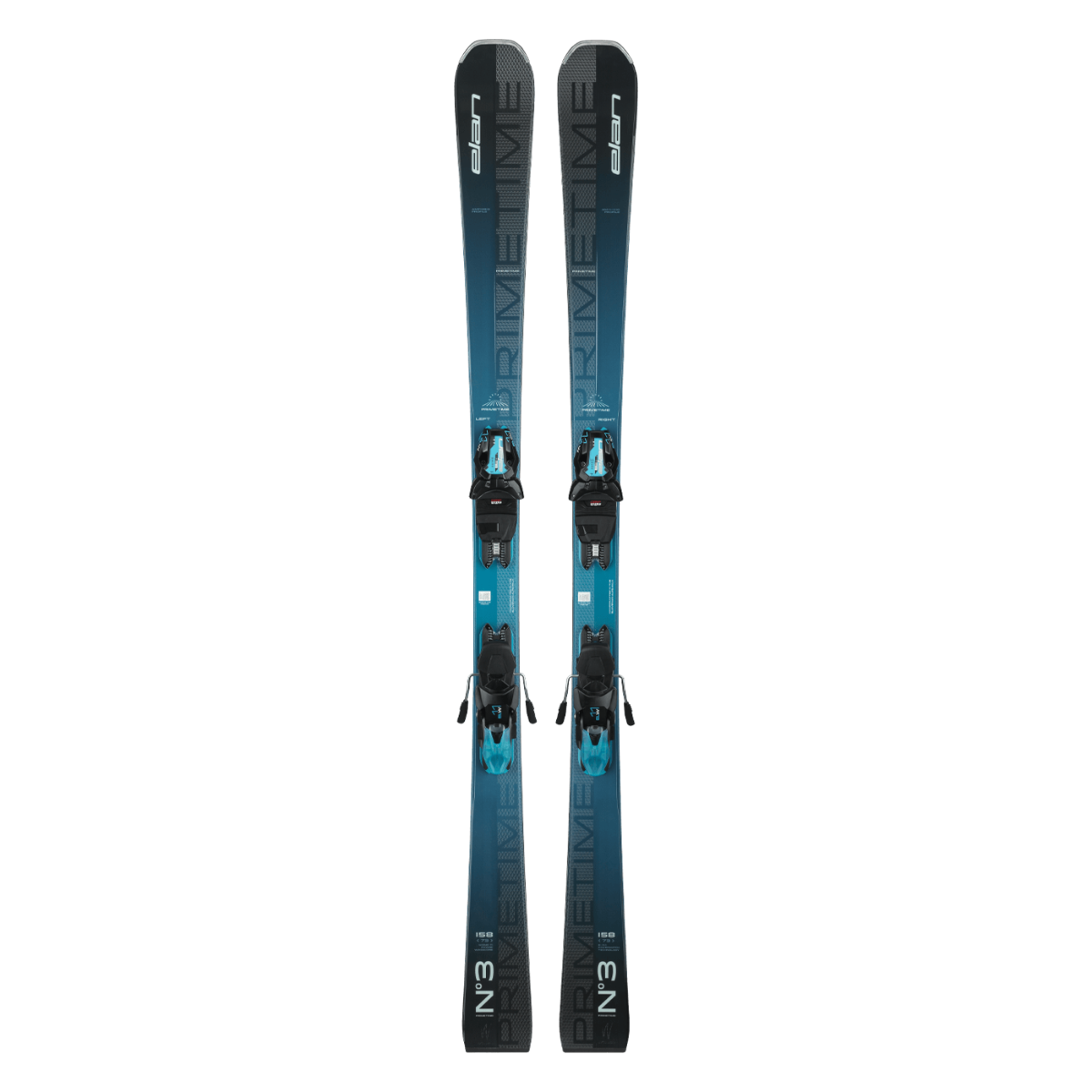 Elan PRIMETIME No.3 W PS Ski with EL 10.0 DB533023 Binding 2025 - Perfect for All-Mountain Skiing and Freeride Adventures